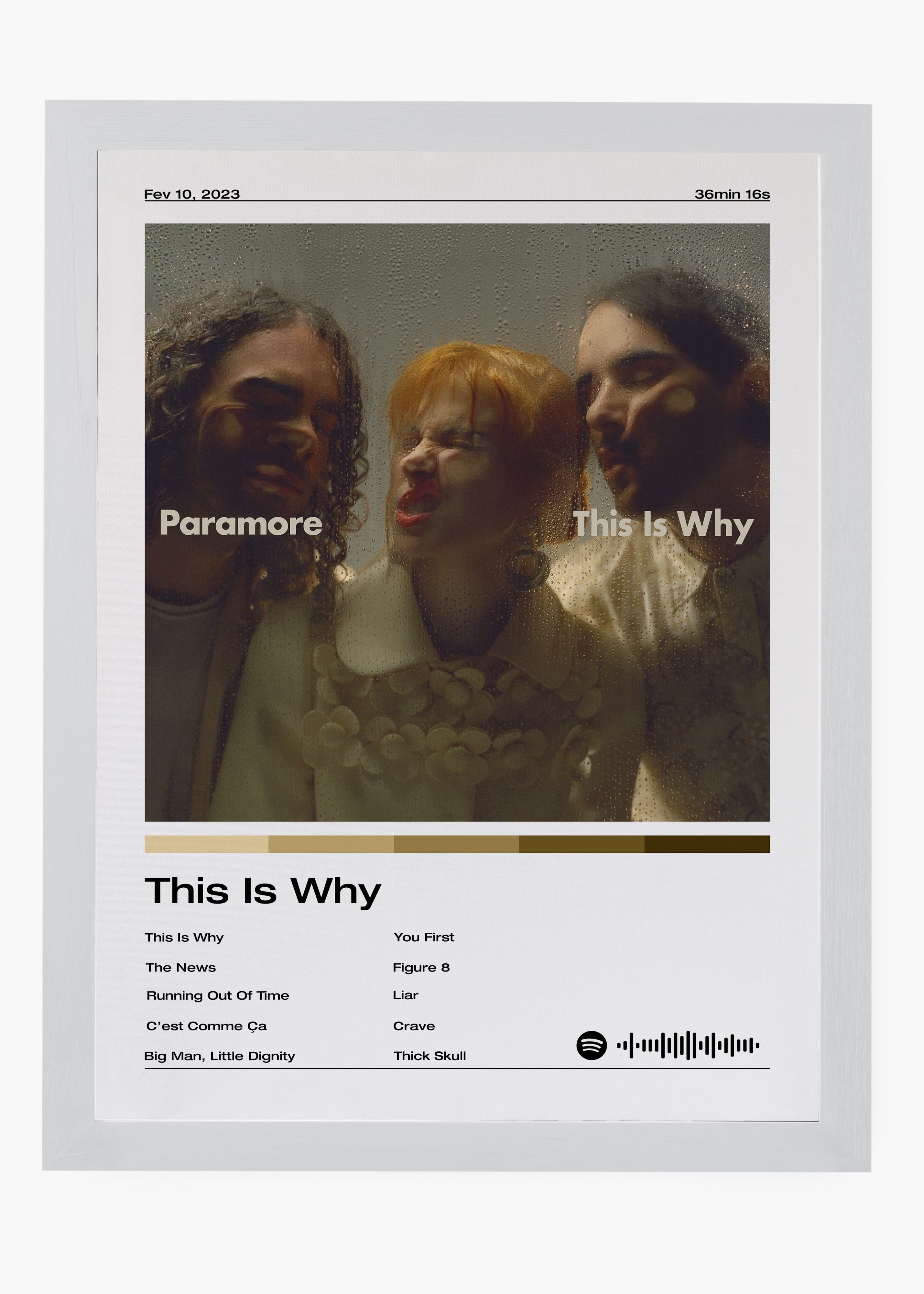 Quadro decorativo Paramore This Is Why — arte de pop rock para parede | Cübe Quadros