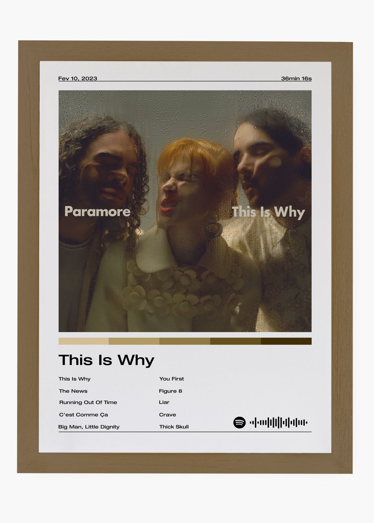 Quadro decorativo Paramore This Is Why — arte de pop rock para parede | Cübe Quadros