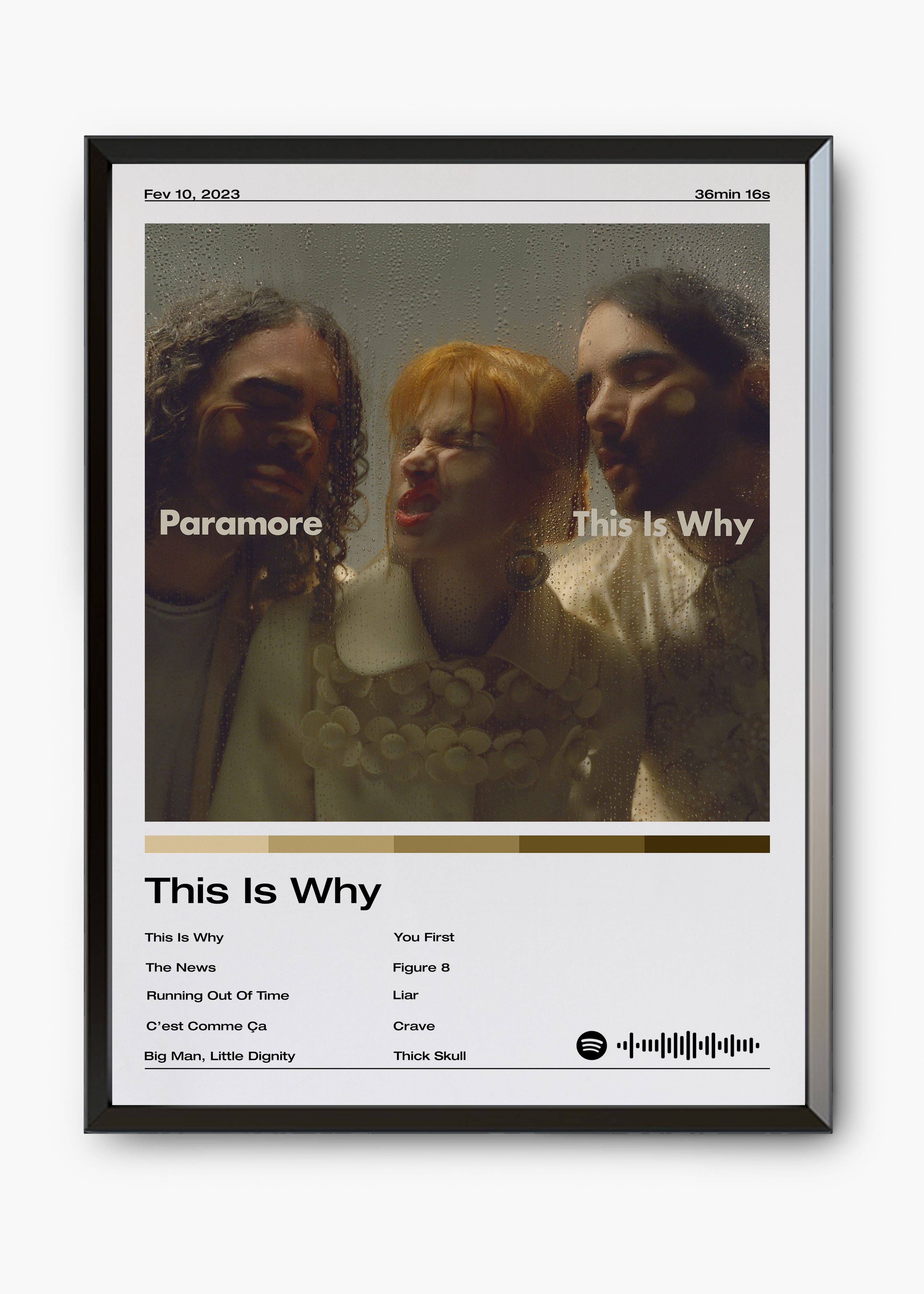 Quadro decorativo Paramore This Is Why — arte de pop rock para parede | Cübe Quadros