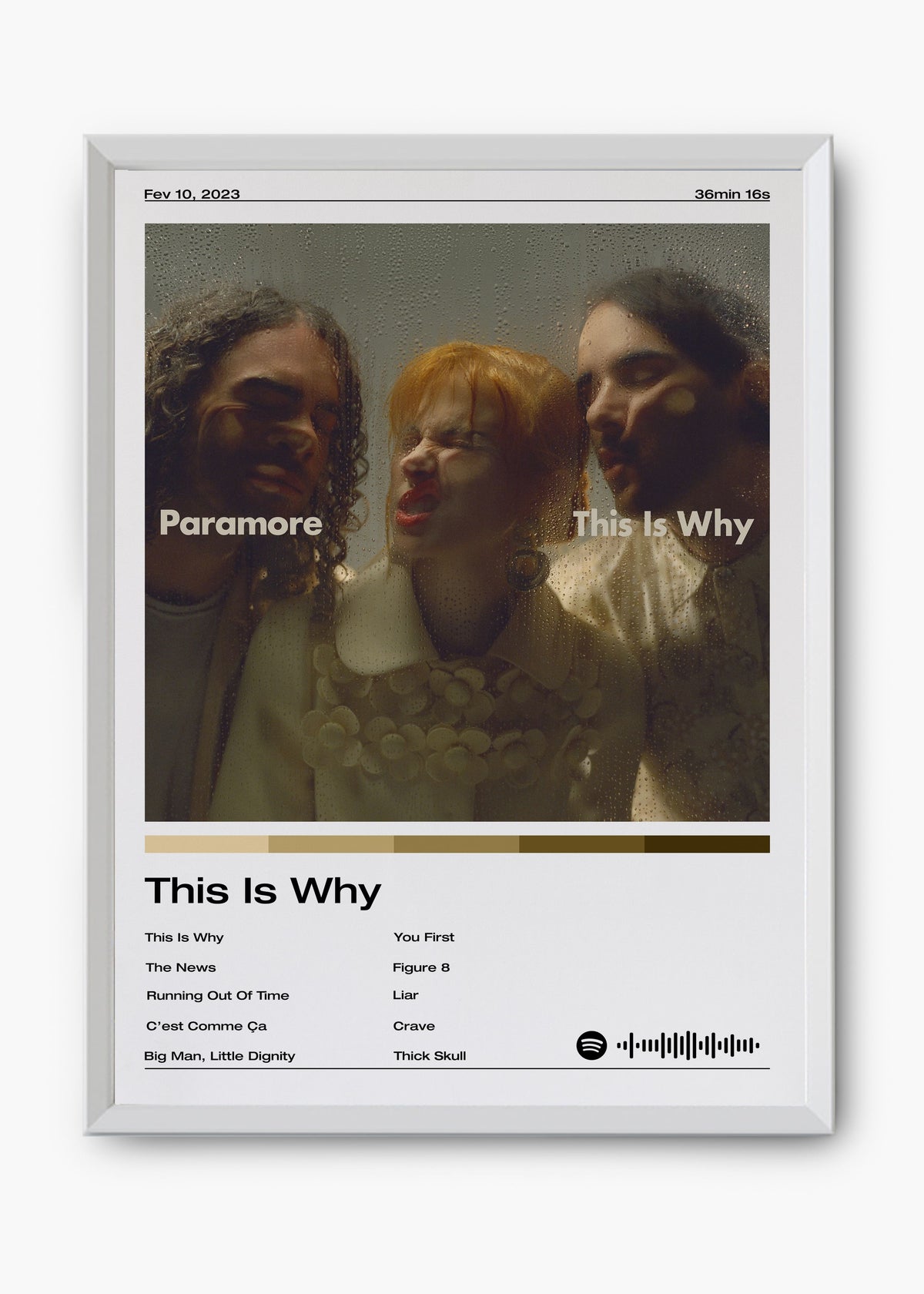Quadro decorativo Paramore This Is Why — arte de pop rock para parede | Cübe Quadros
