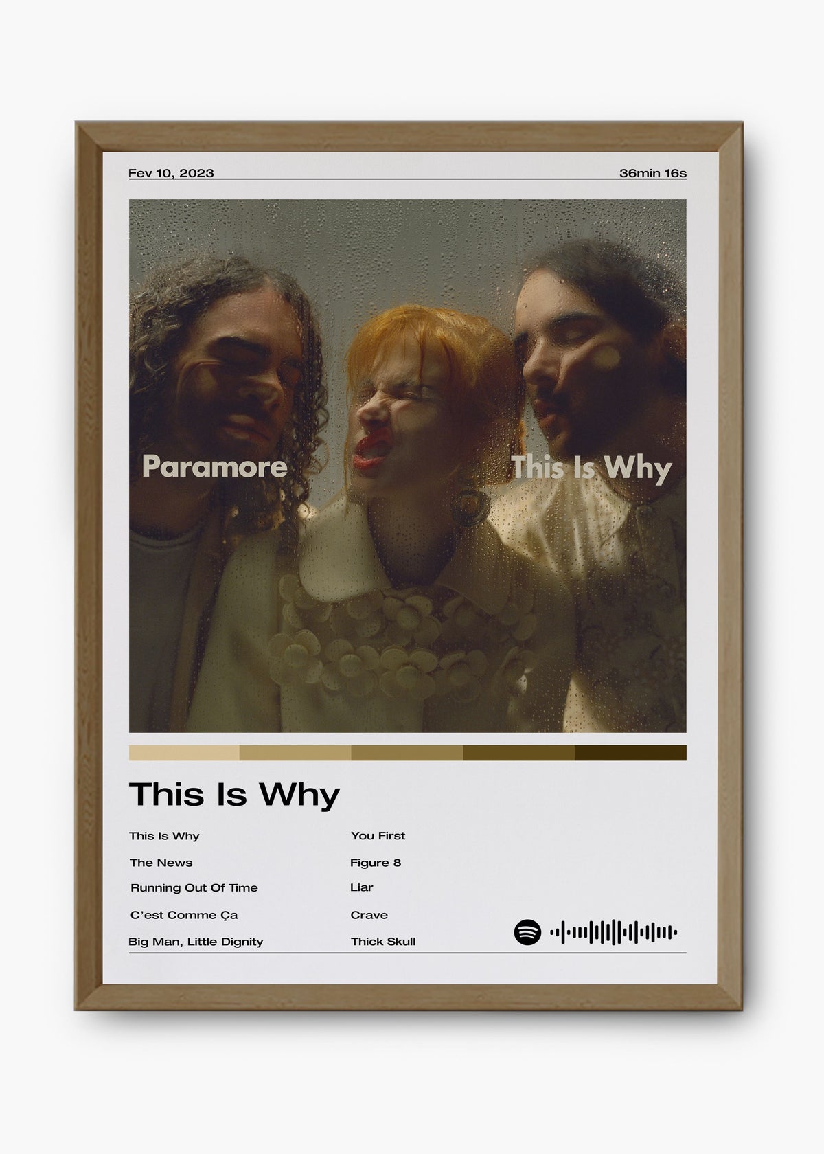 Quadro decorativo Paramore This Is Why — arte de pop rock para parede | Cübe Quadros