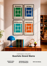 Quarteto de Quadros Grand Slams