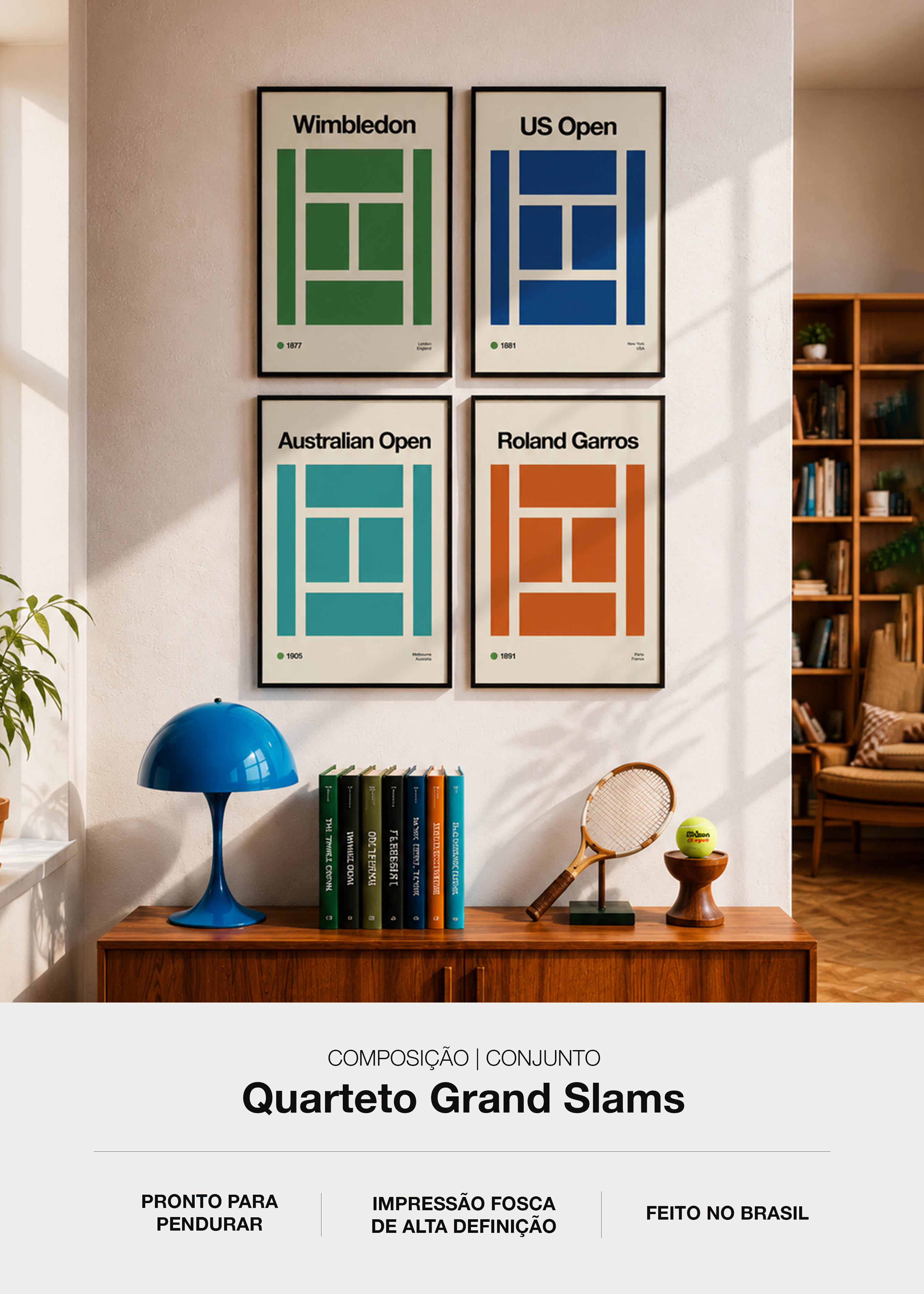 Quarteto de Quadros Grand Slams