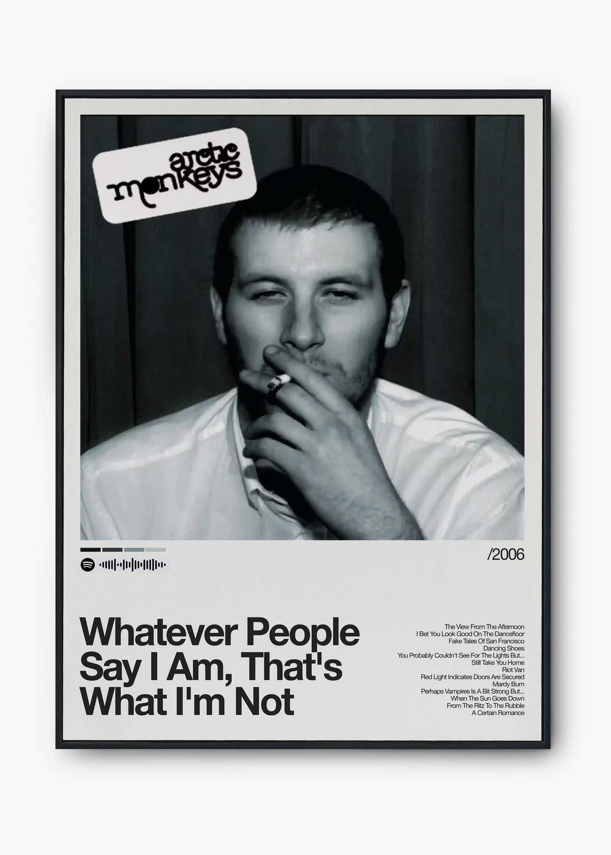 Quadro Arctic Monkeys Whatever People Say I Am, That's What I'm Not