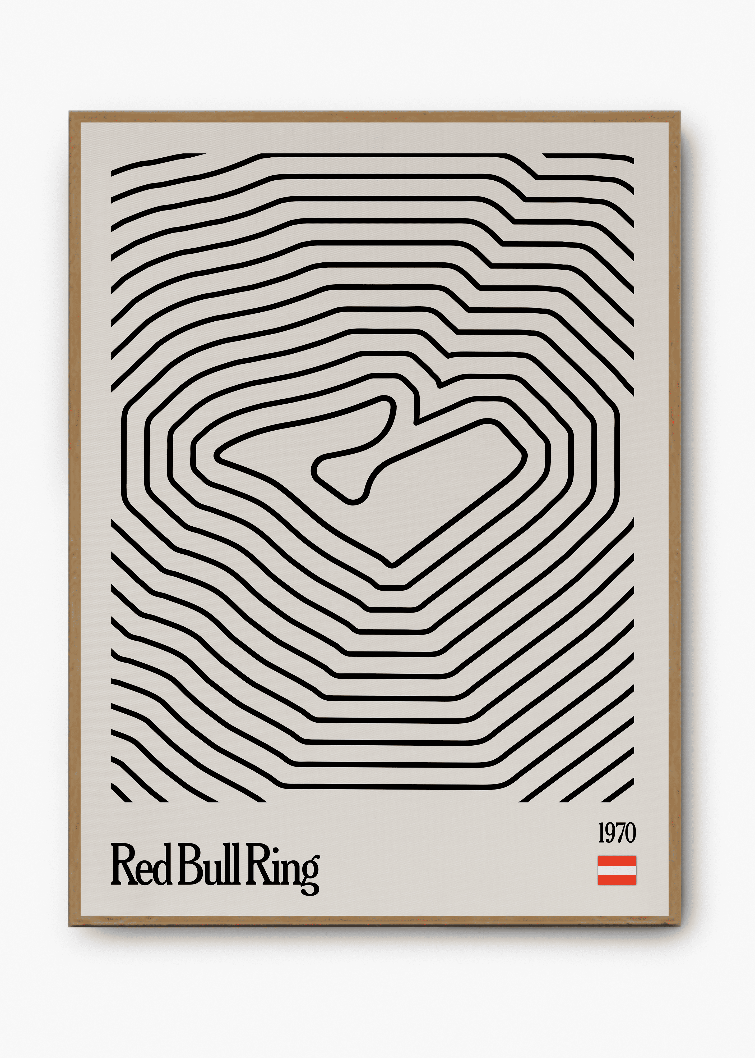 Quadro decorativo RedBull Ring Mosaic — arte de automobilismo para parede | Cübe Quadros