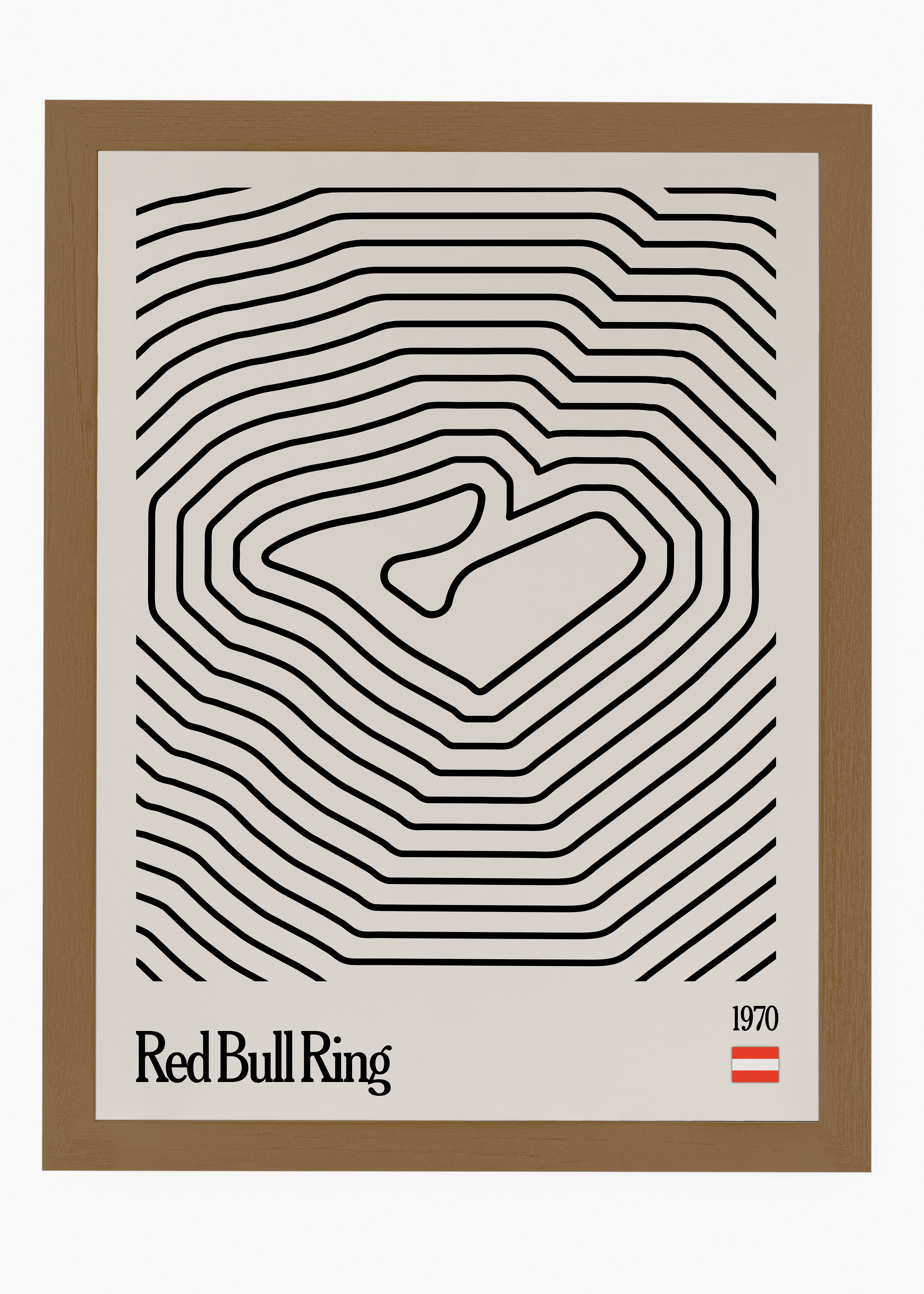 Quadro decorativo RedBull Ring Mosaic — arte de automobilismo para parede | Cübe Quadros
