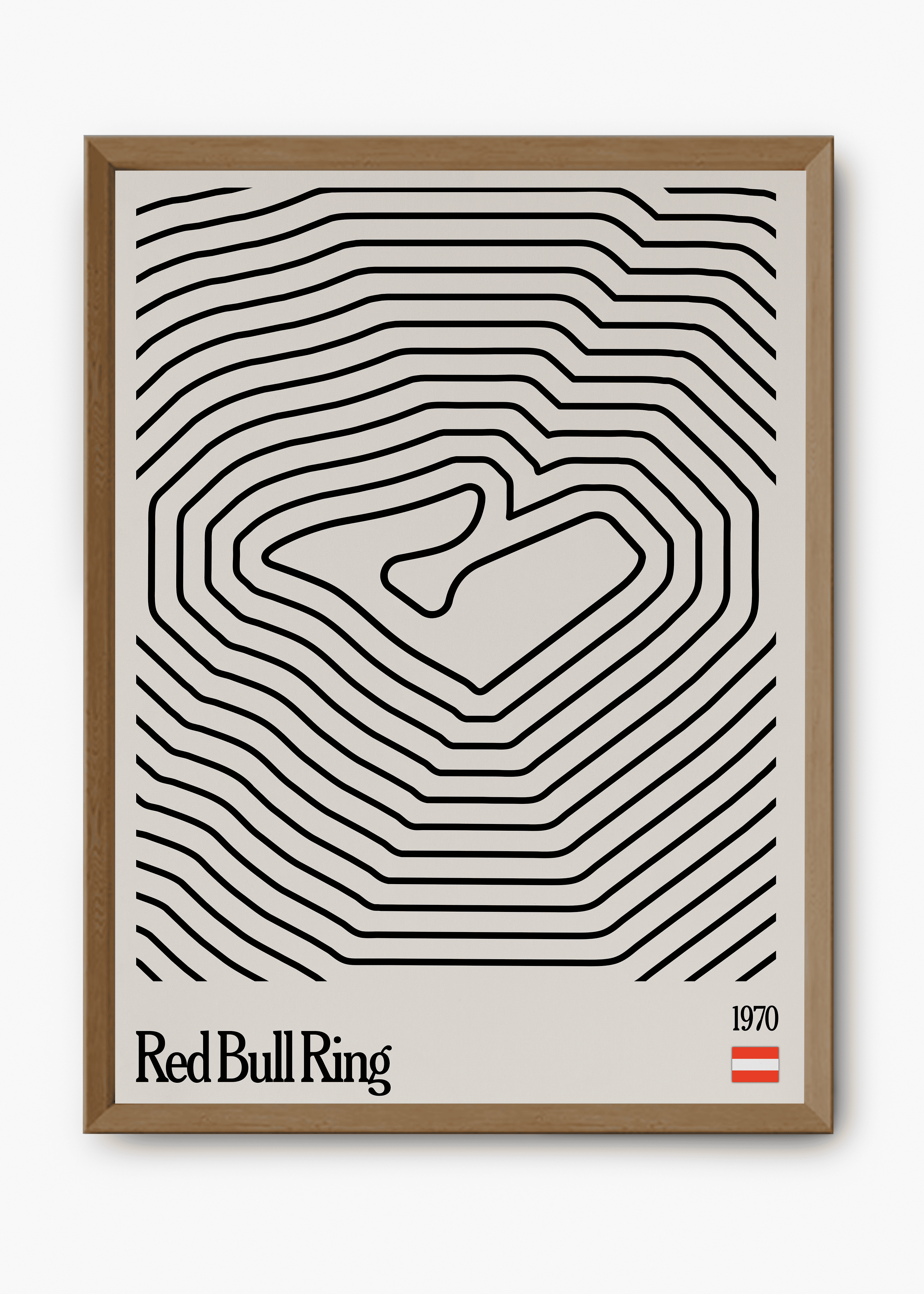 Quadro decorativo RedBull Ring Mosaic — arte de automobilismo para parede | Cübe Quadros