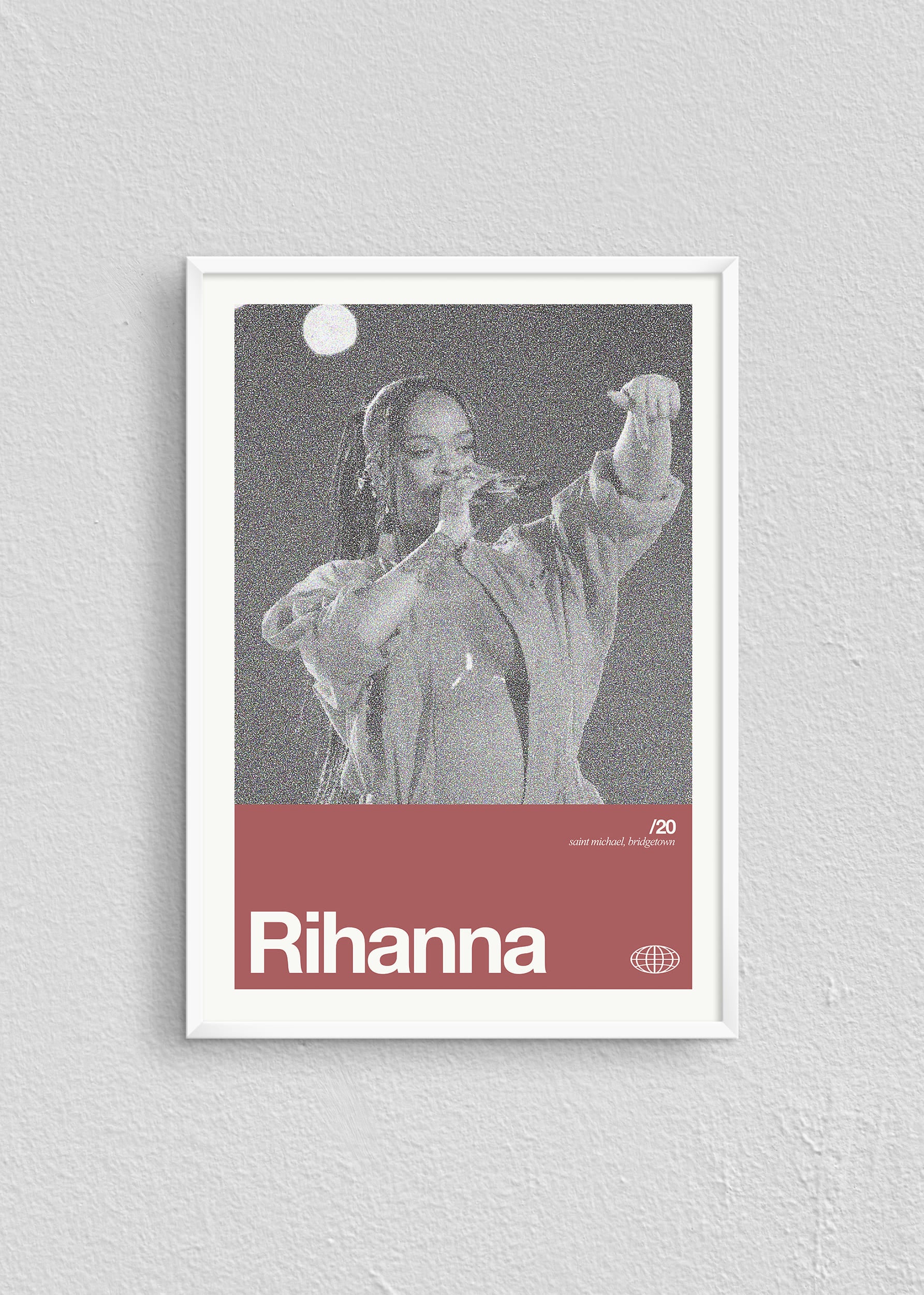 Quadro Rihanna Silver