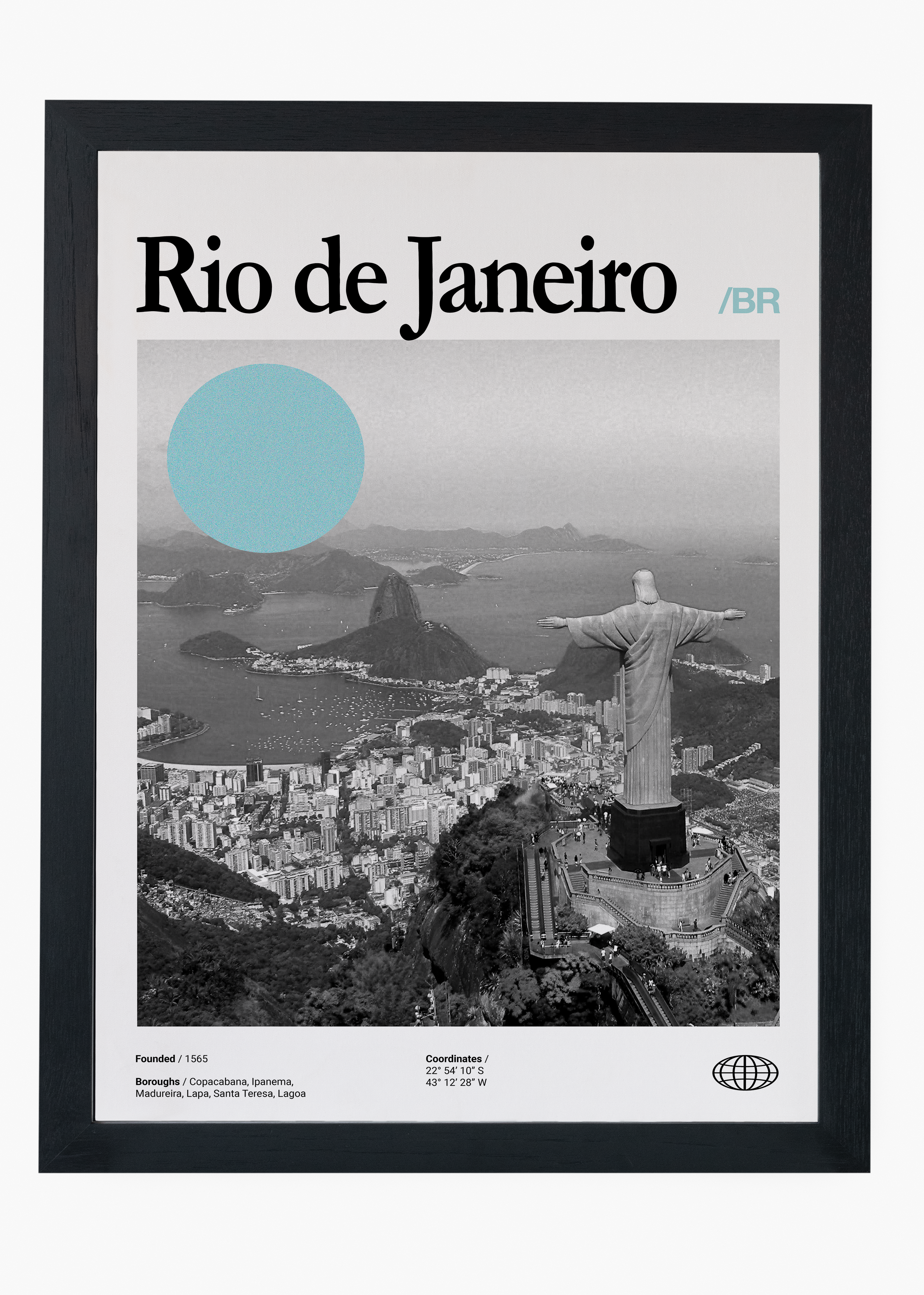 Quadro decorativo Rio de Janeiro City — arte de cidade para parede | Cübe Quadros