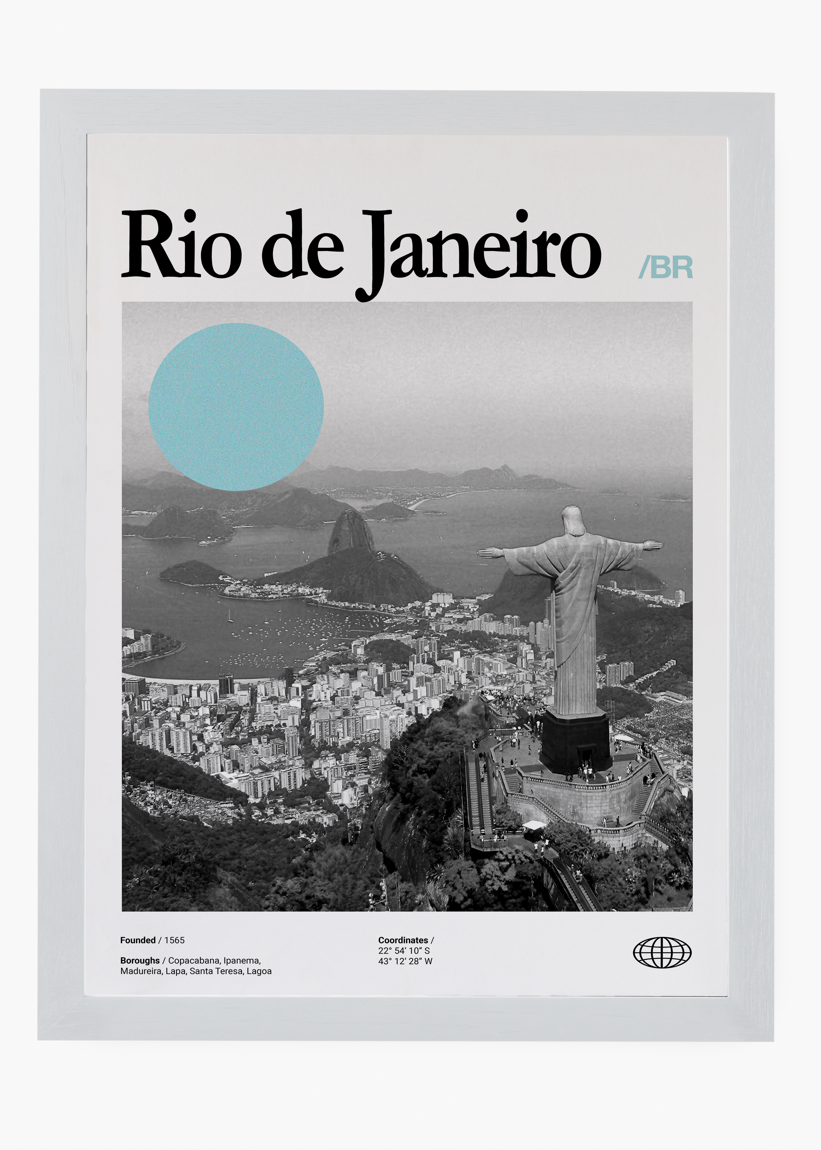 Quadro decorativo Rio de Janeiro City — arte de cidade para parede | Cübe Quadros