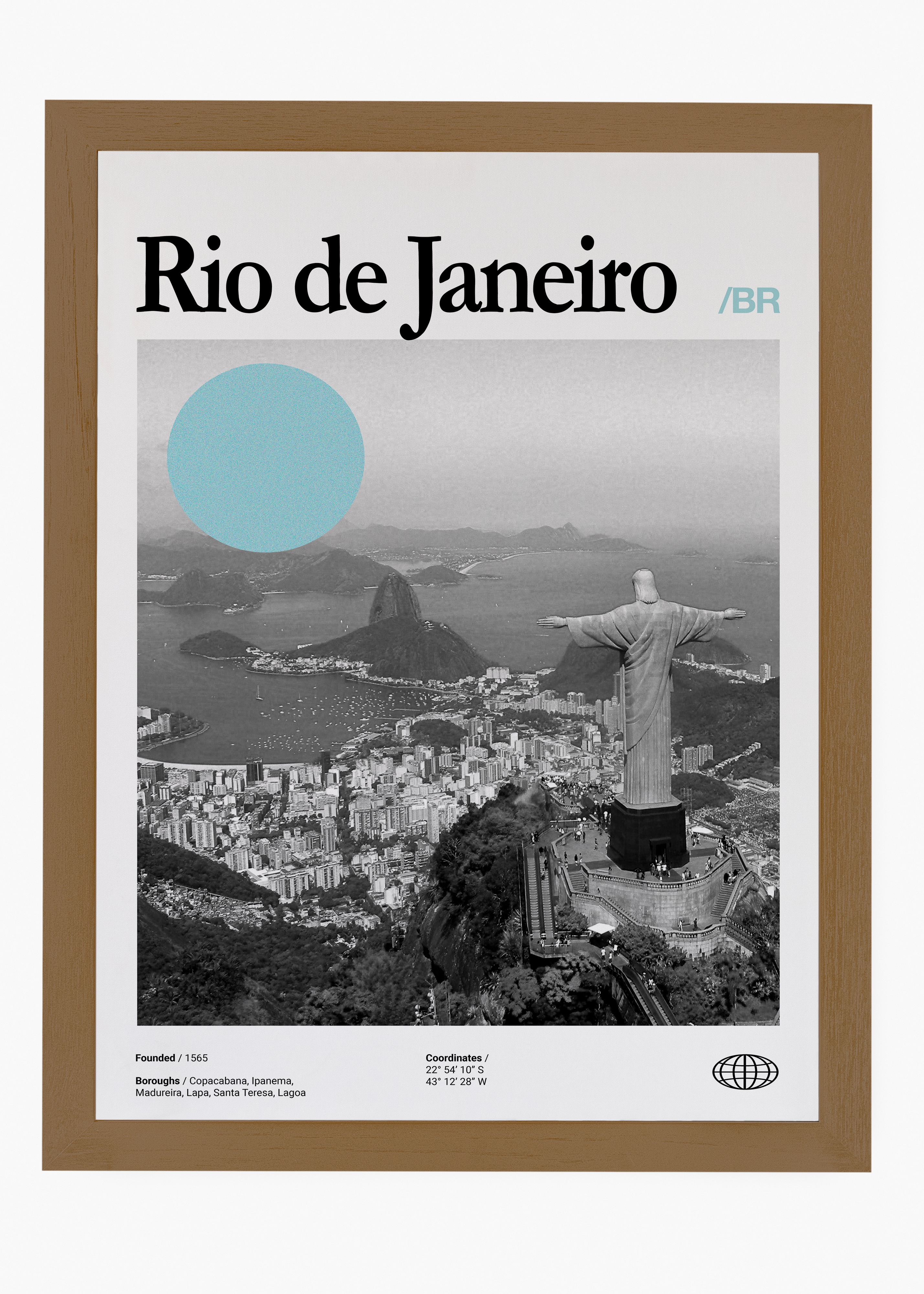 Quadro decorativo Rio de Janeiro City — arte de cidade para parede | Cübe Quadros