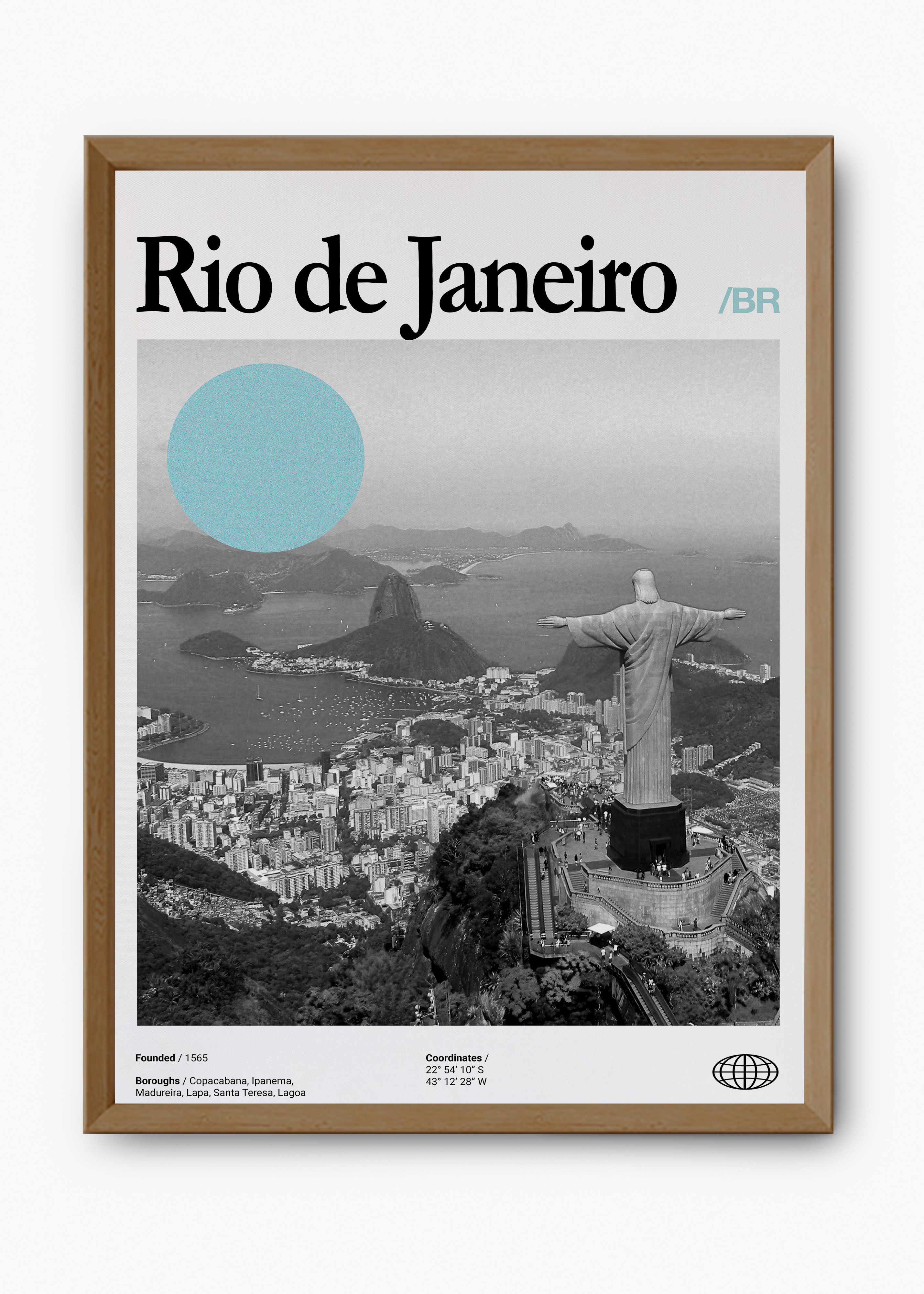 Quadro decorativo Rio de Janeiro City — arte de cidade para parede | Cübe Quadros