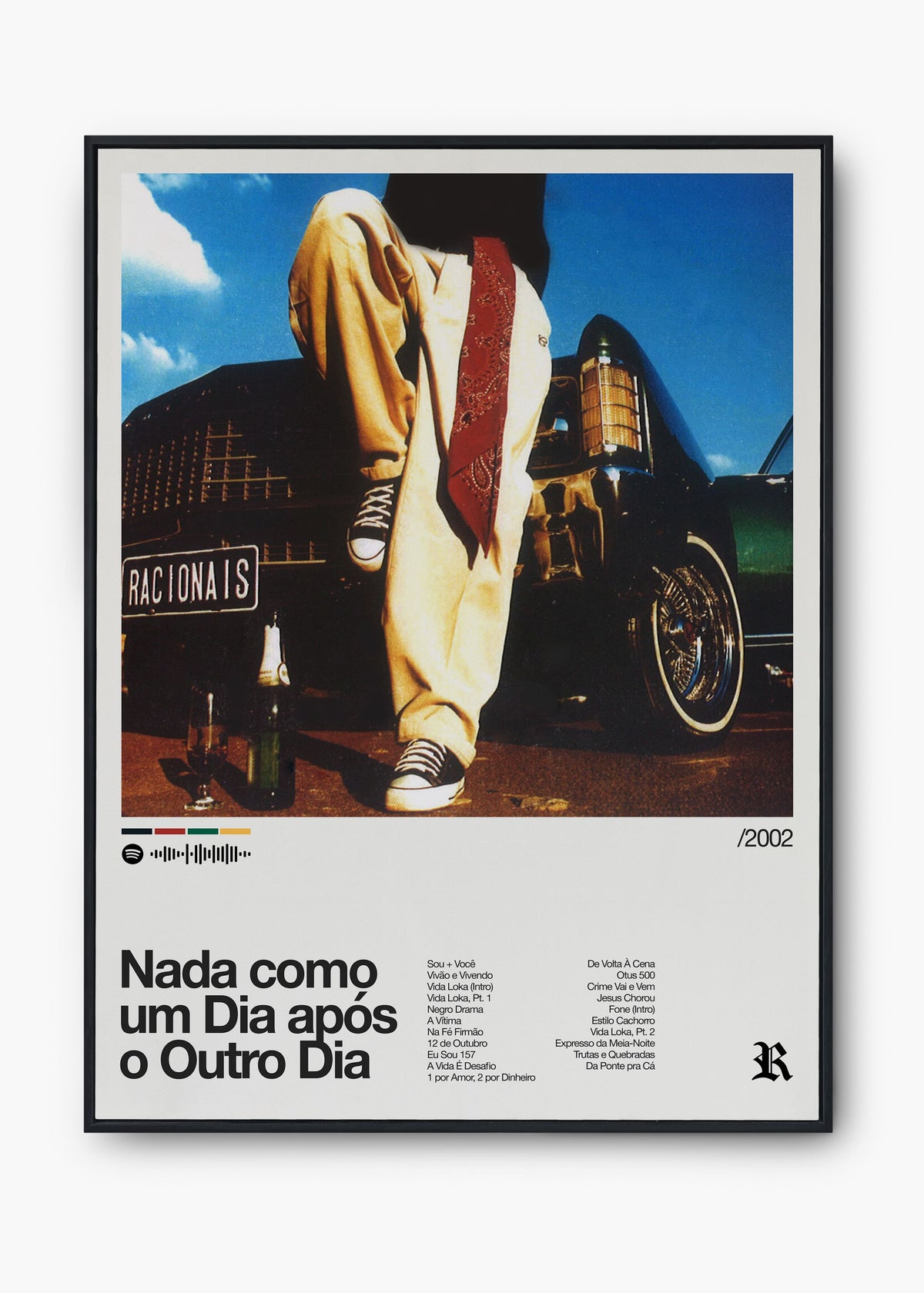 Quadro Racionais MC Nada Como um Dia Após o Outro Dia