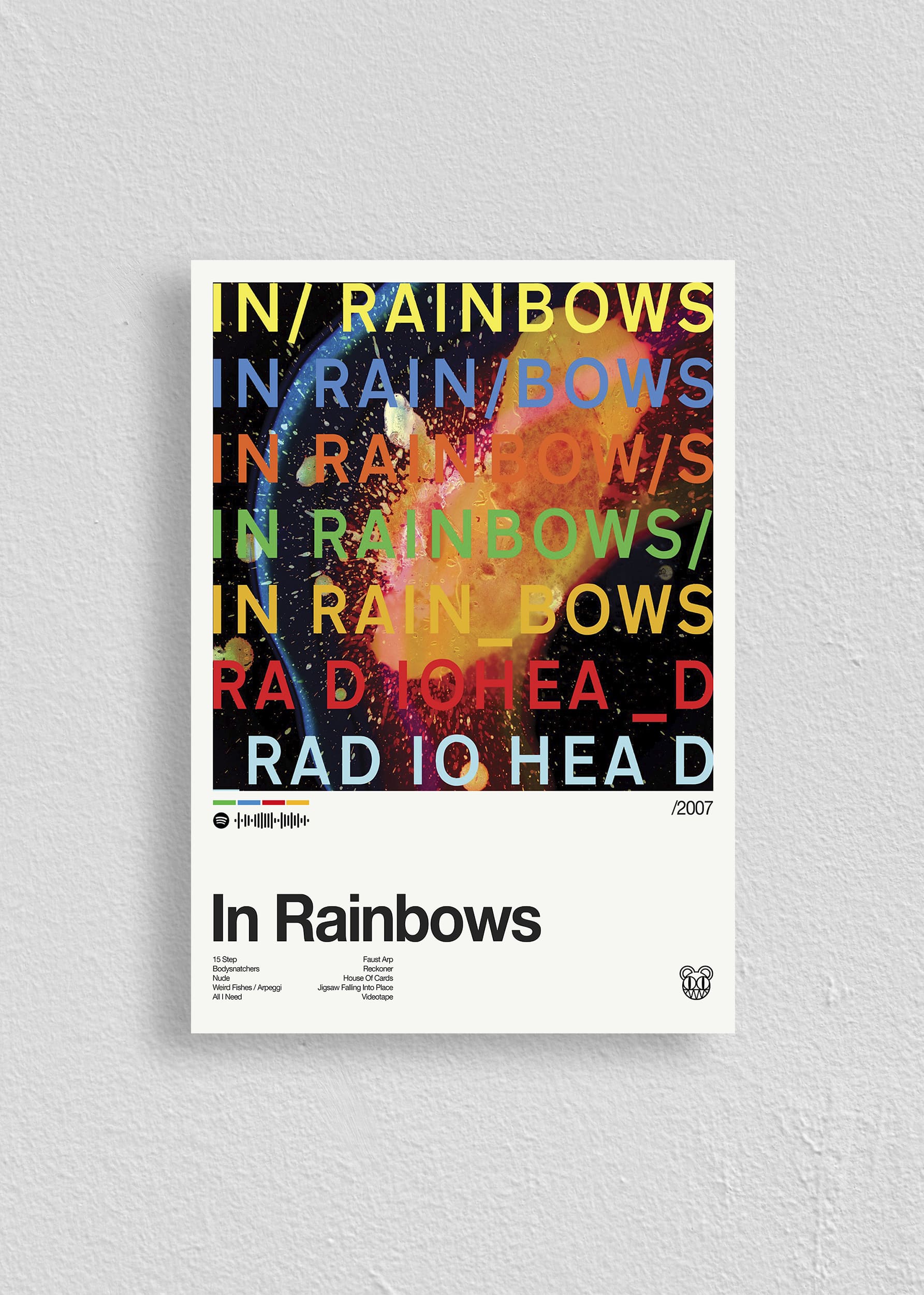Quadro RadioHead In Rainbows