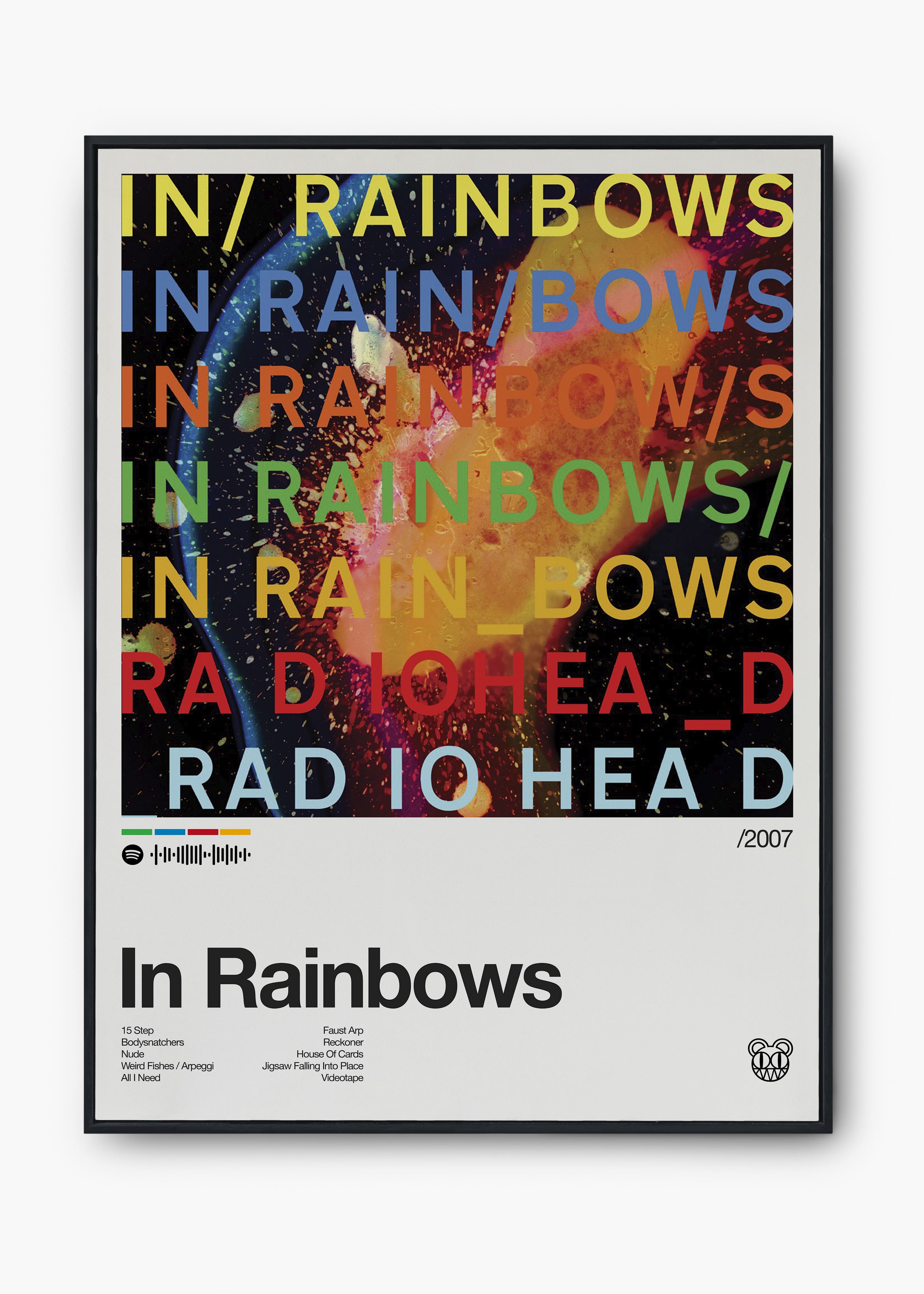 Quadro RadioHead In Rainbows