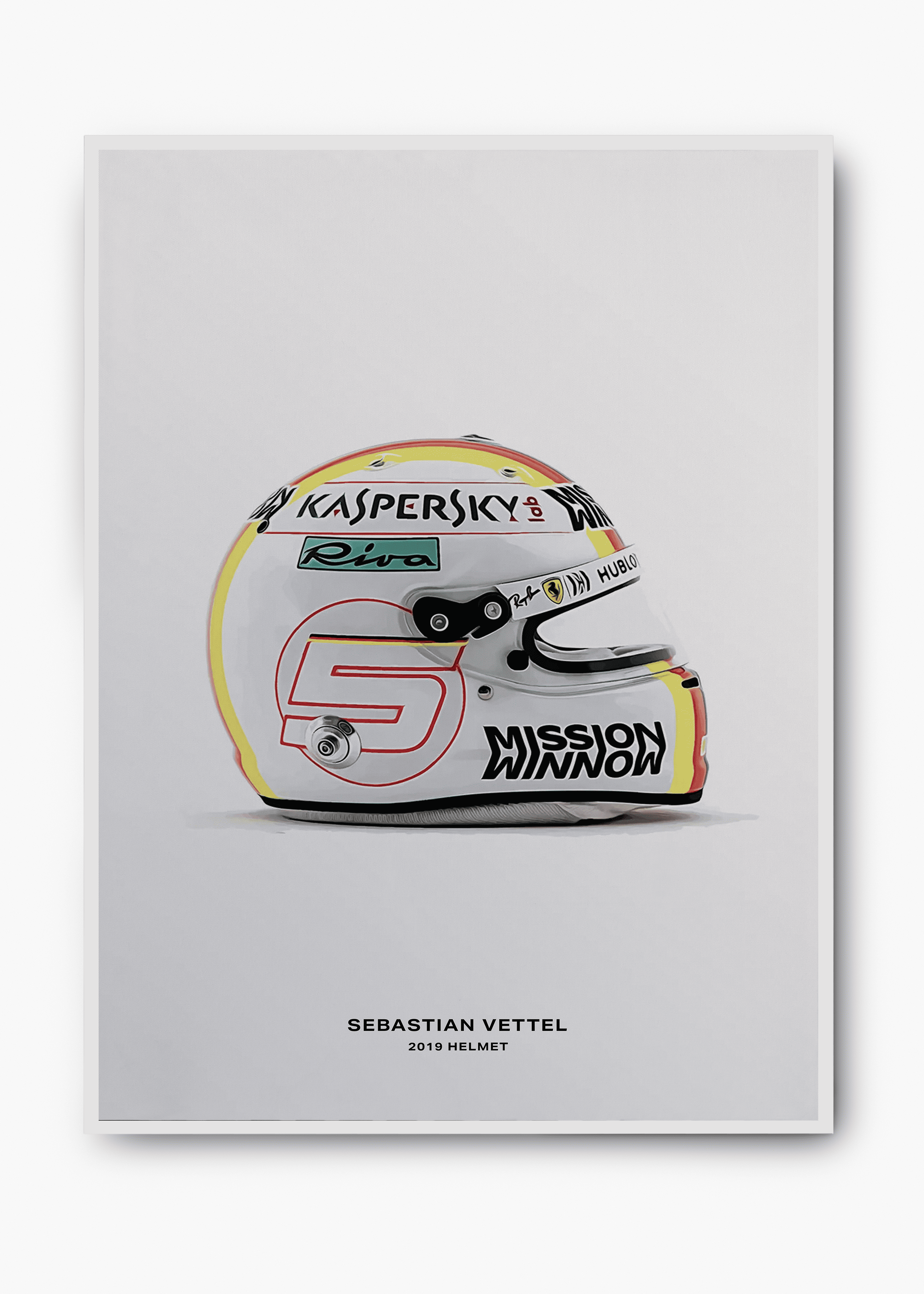 Quadro Sebastian Vettel 2019