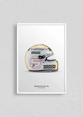 Quadro Capacete Sebastian Vettel 2019 Fórmula 1