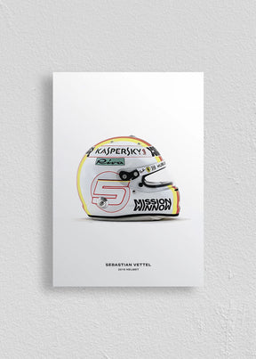 Quadro Capacete Sebastian Vettel 2019 Fórmula 1