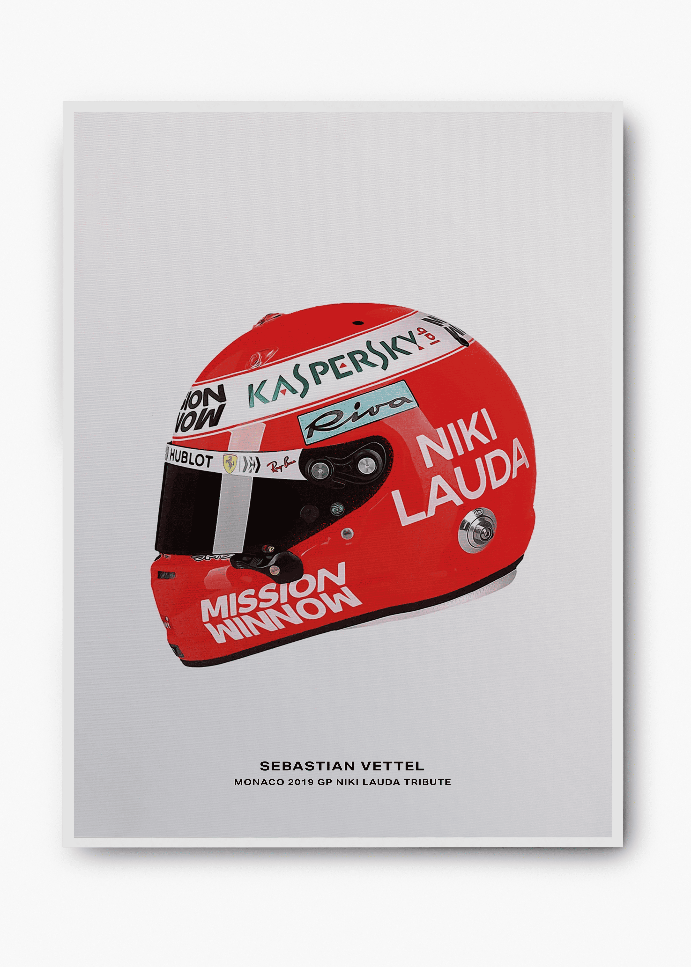 Quadro Sebastian Vettel - Niki Lauda Tribute