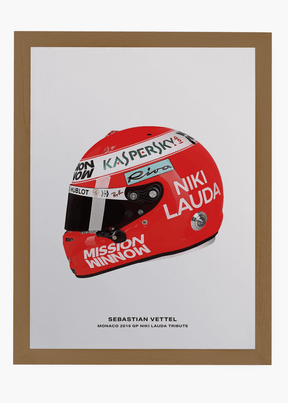 Quadro Sebastian Vettel - Niki Lauda Tribute