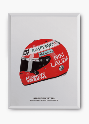 Quadro Sebastian Vettel - Niki Lauda Tribute