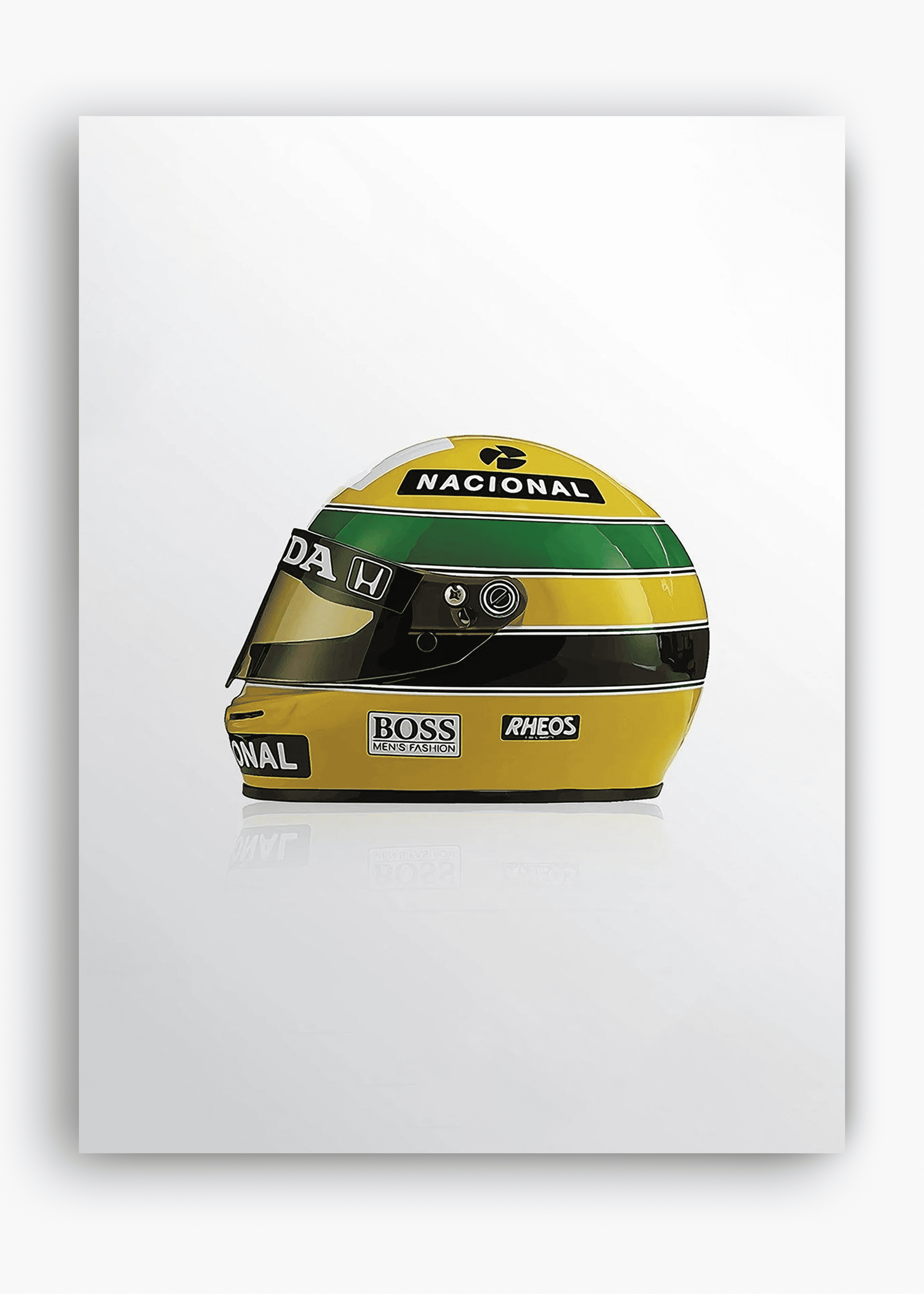 Quadro decorativo AS 1990 — arte de automobilismo para parede | Cübe Quadros