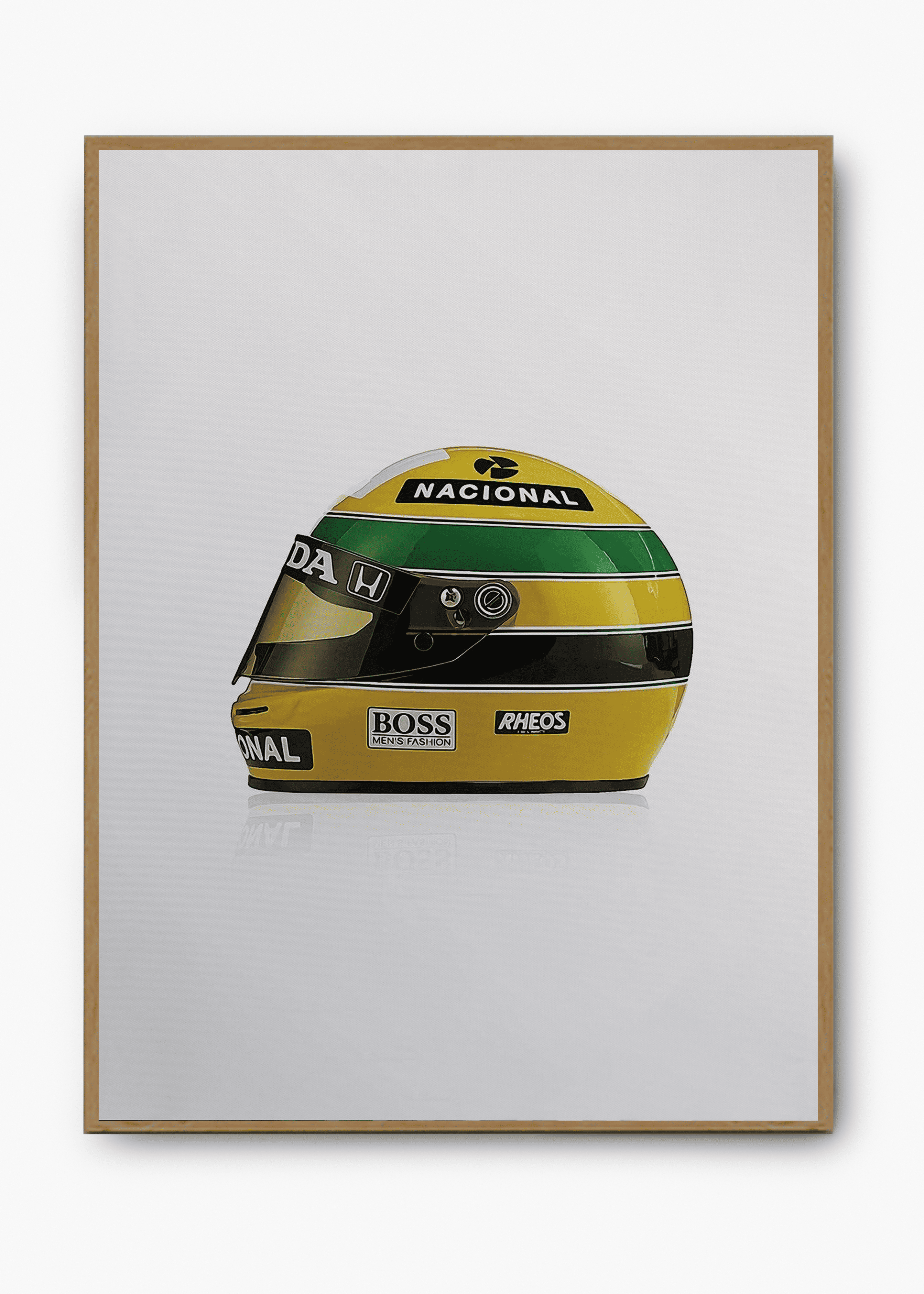 Quadro decorativo AS 1990 — arte de automobilismo para parede | Cübe Quadros