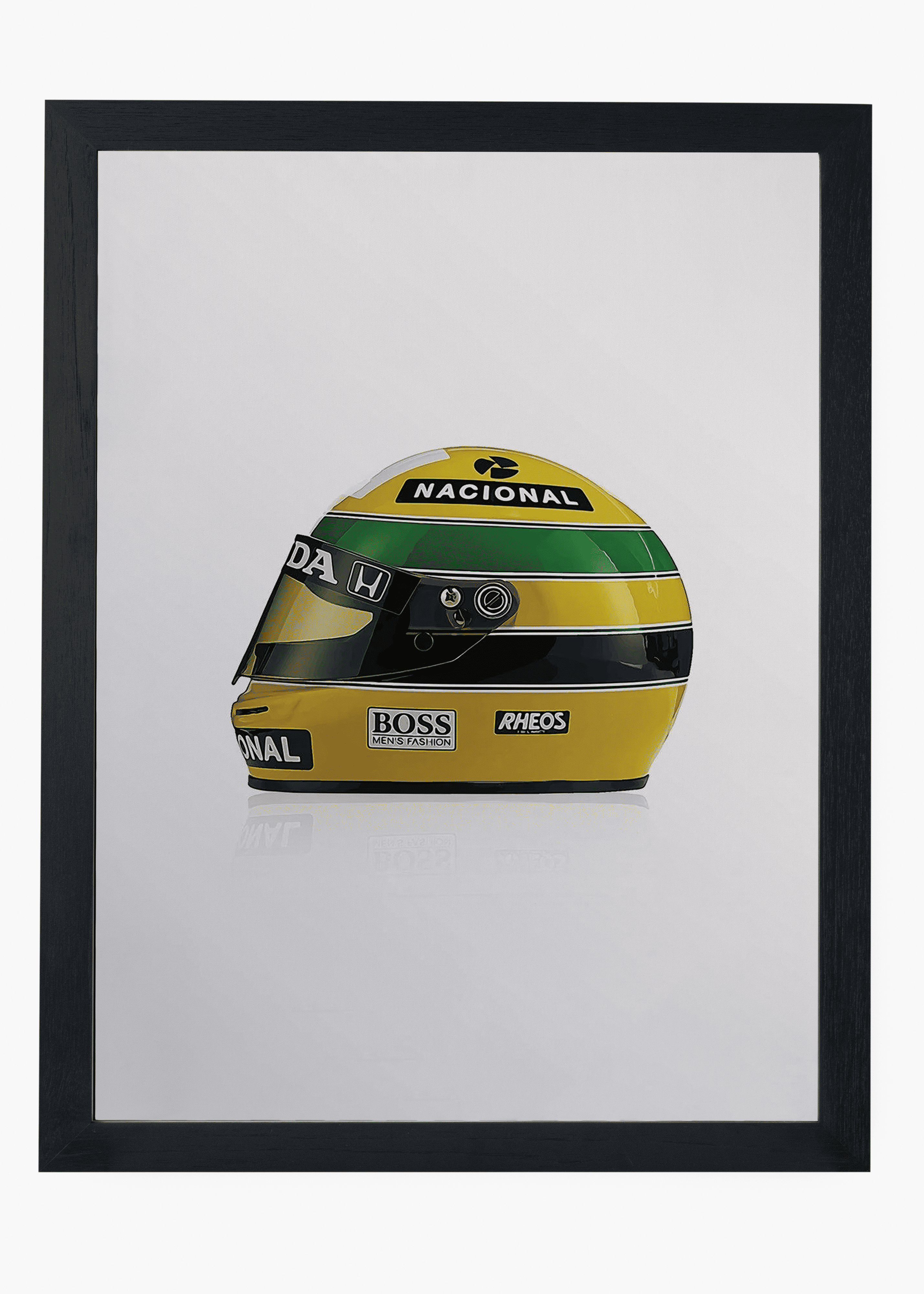 Quadro decorativo AS 1990 — arte de automobilismo para parede | Cübe Quadros