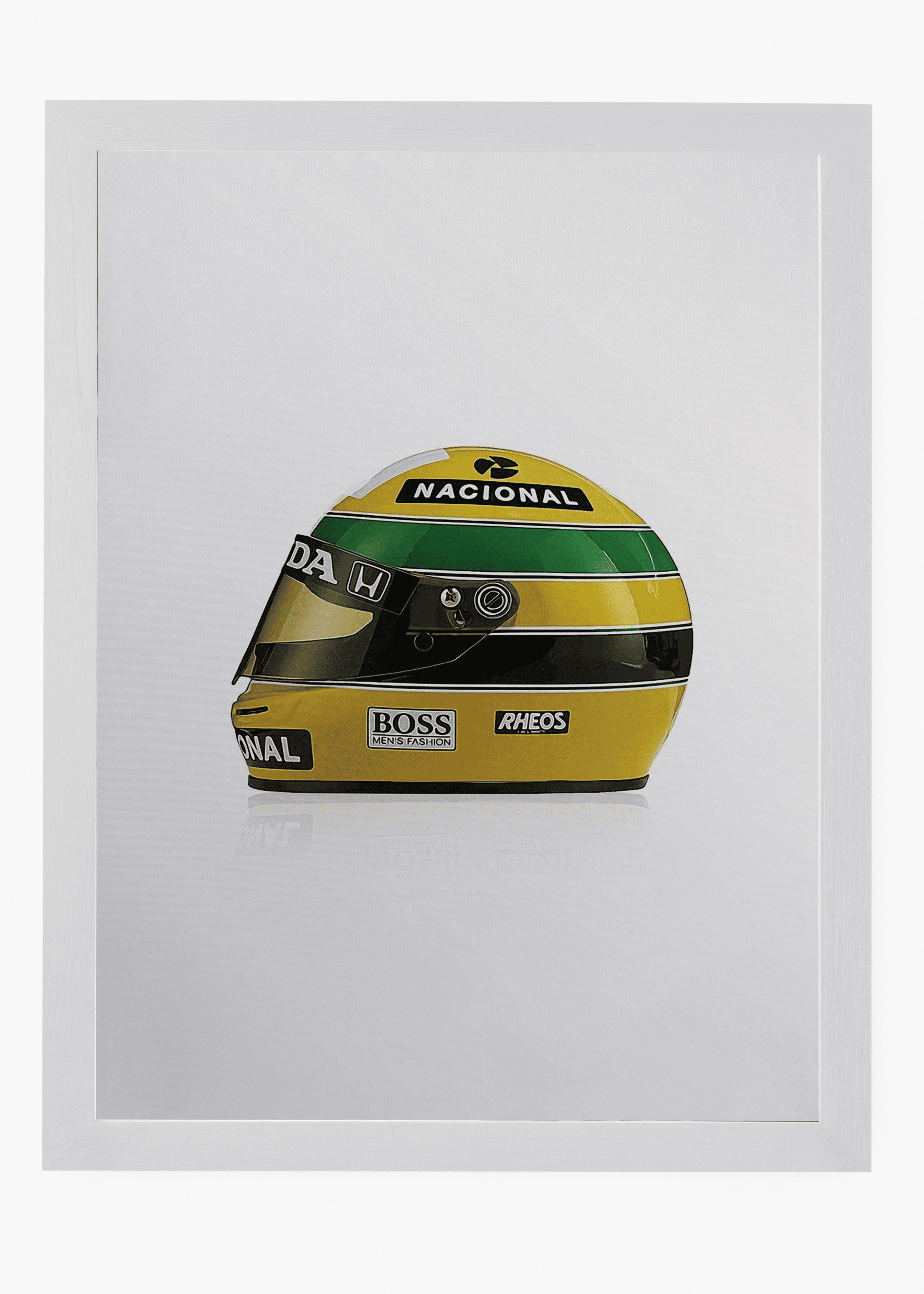 Quadro decorativo AS 1990 — arte de automobilismo para parede | Cübe Quadros