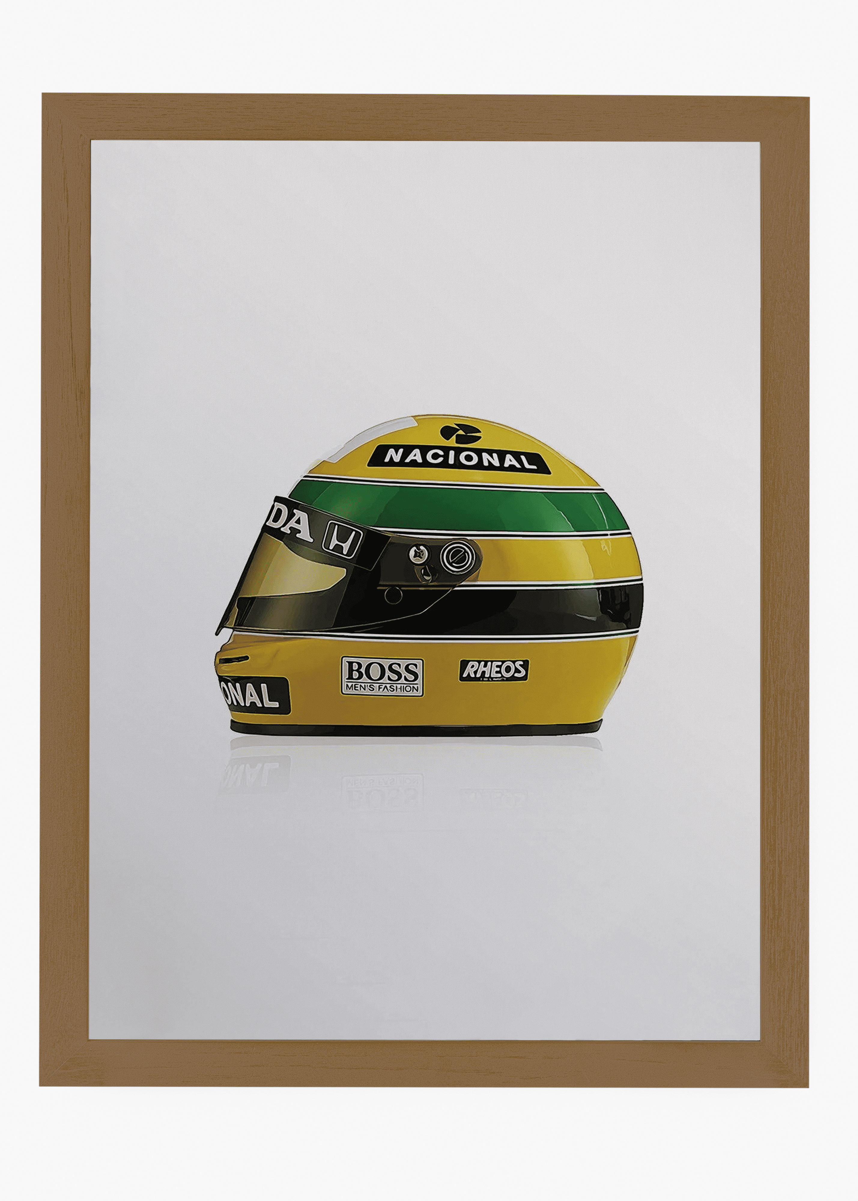 Quadro decorativo AS 1990 — arte de automobilismo para parede | Cübe Quadros