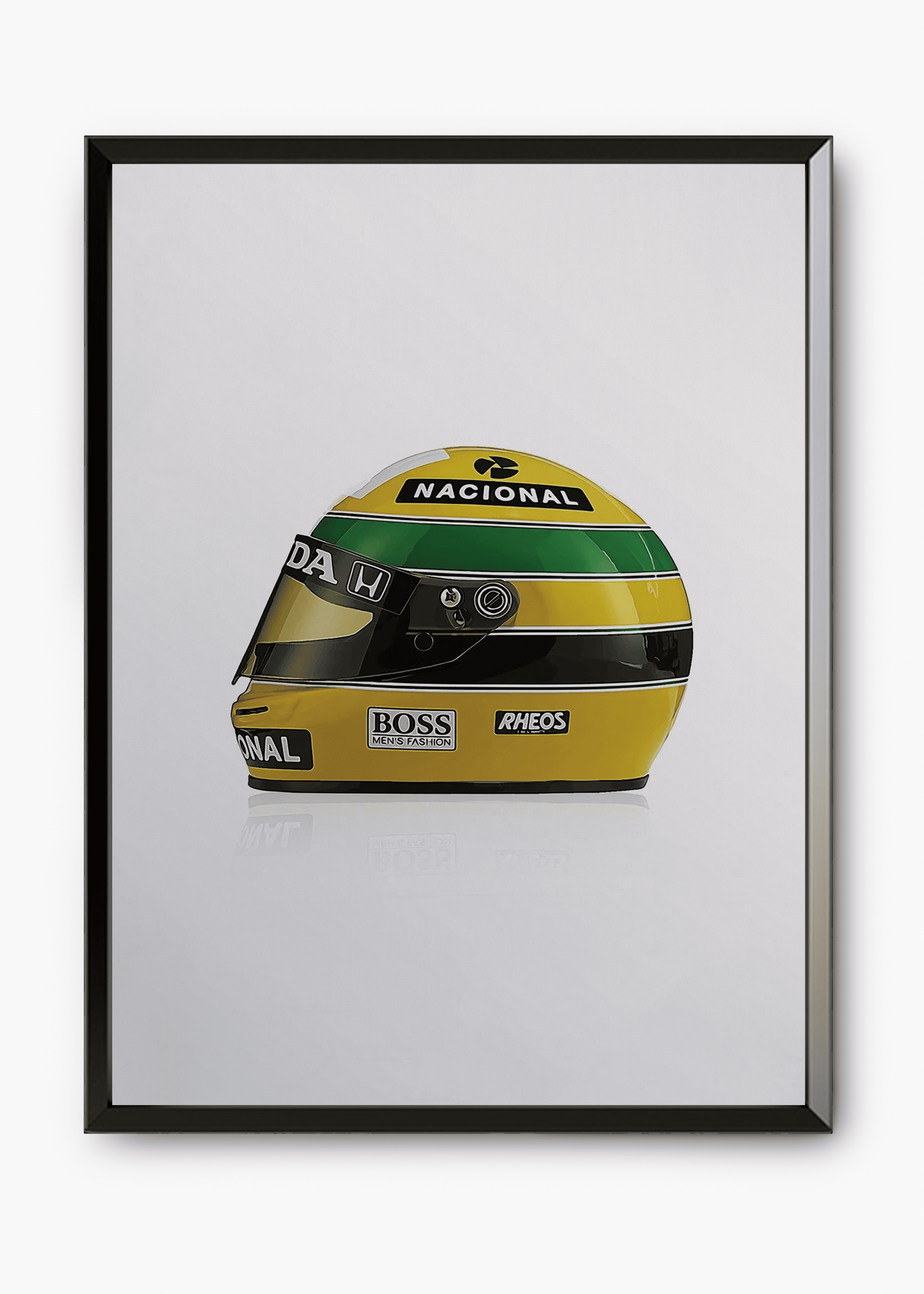 Quadro decorativo AS 1990 — arte de automobilismo para parede | Cübe Quadros