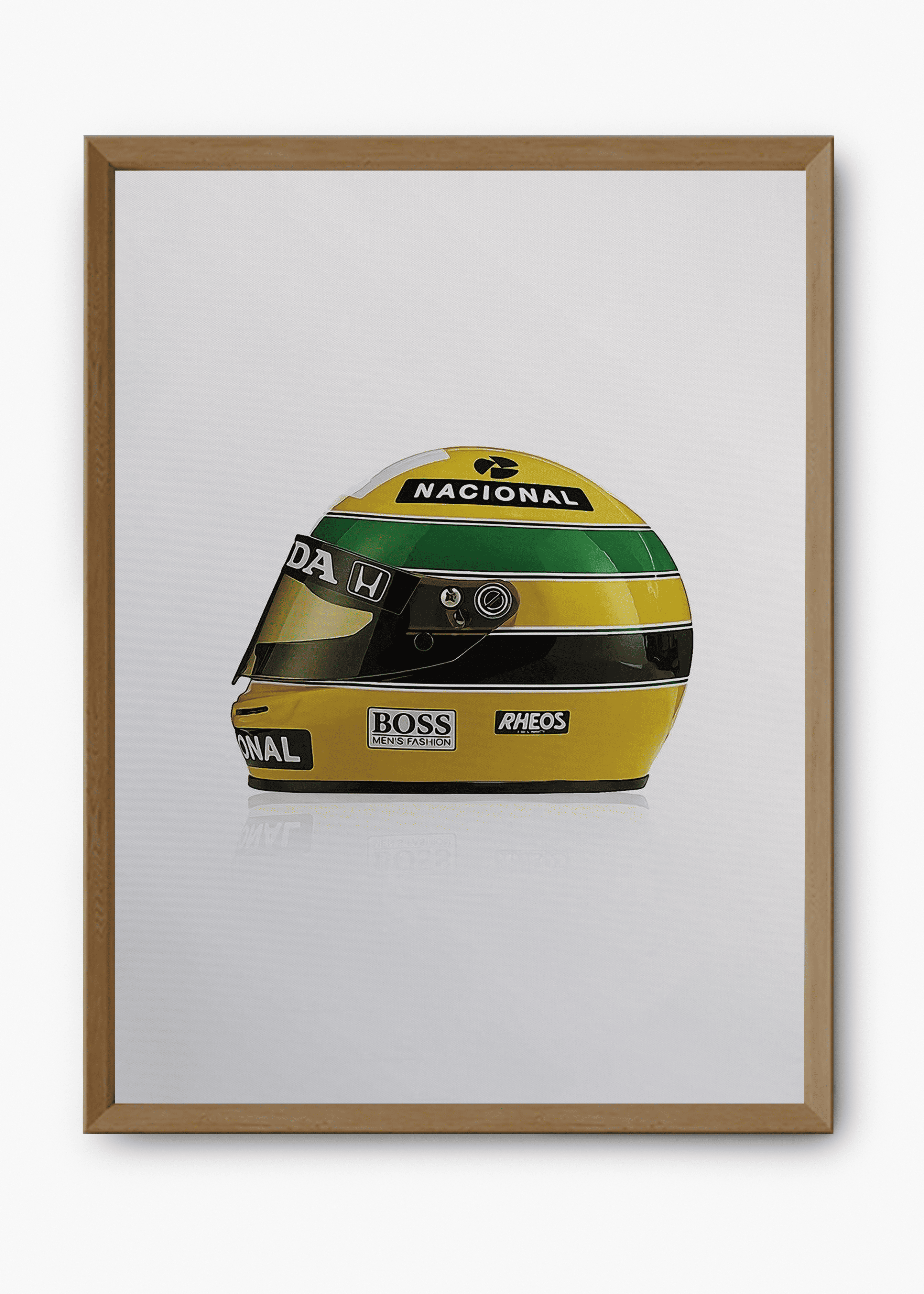 Quadro decorativo AS 1990 — arte de automobilismo para parede | Cübe Quadros