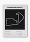 Quadro decorativo Silverstone Black — arte de automobilismo para parede | Cübe Quadros