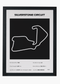 Quadro decorativo Silverstone Black — arte de automobilismo para parede | Cübe Quadros