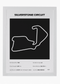 Quadro decorativo Silverstone Black — arte de automobilismo para parede | Cübe Quadros