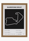 Quadro decorativo Silverstone Black — arte de automobilismo para parede | Cübe Quadros