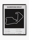 Quadro decorativo Silverstone Black — arte de automobilismo para parede | Cübe Quadros