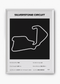 Quadro decorativo Silverstone Black — arte de automobilismo para parede | Cübe Quadros