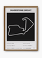 Quadro decorativo Silverstone Black — arte de automobilismo para parede | Cübe Quadros