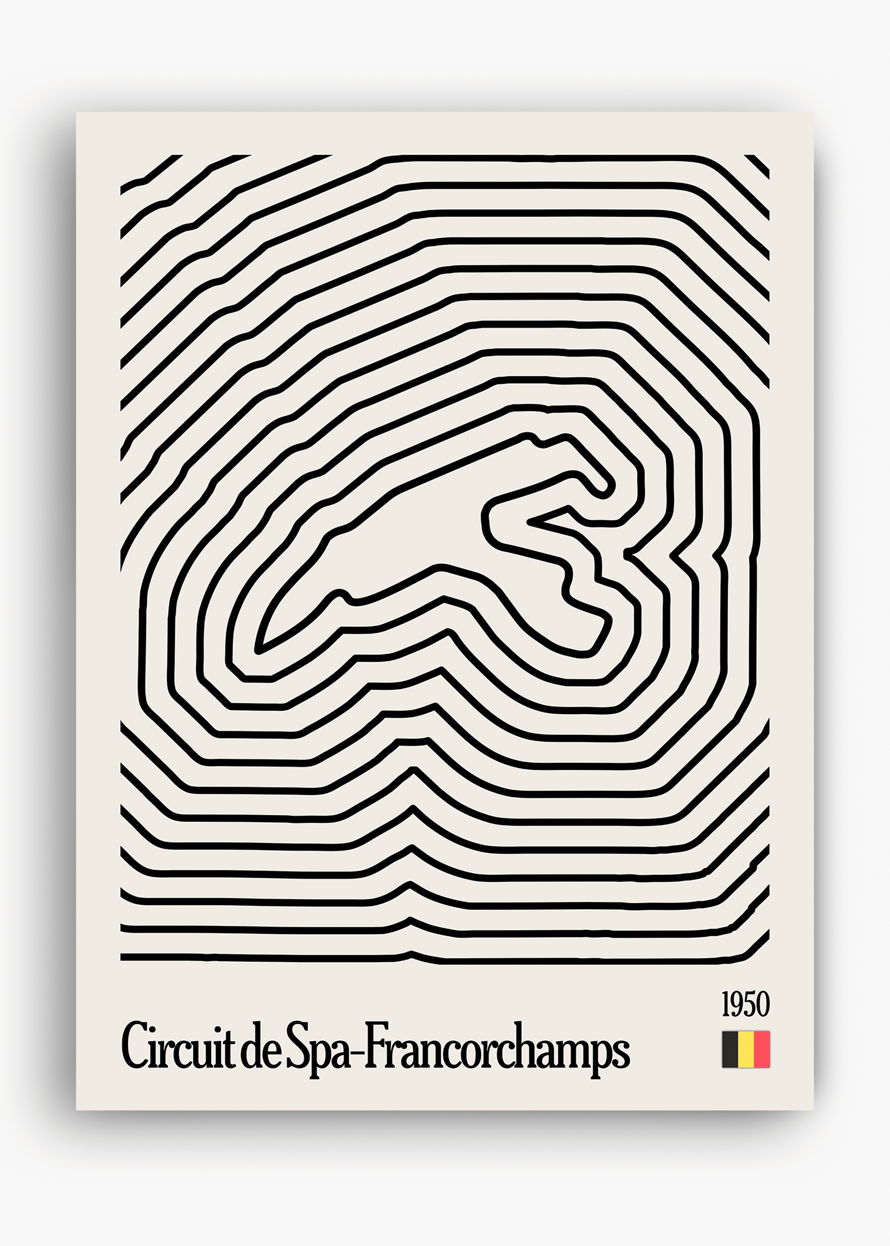 Quadro Spa-Francorchamps Mosaic