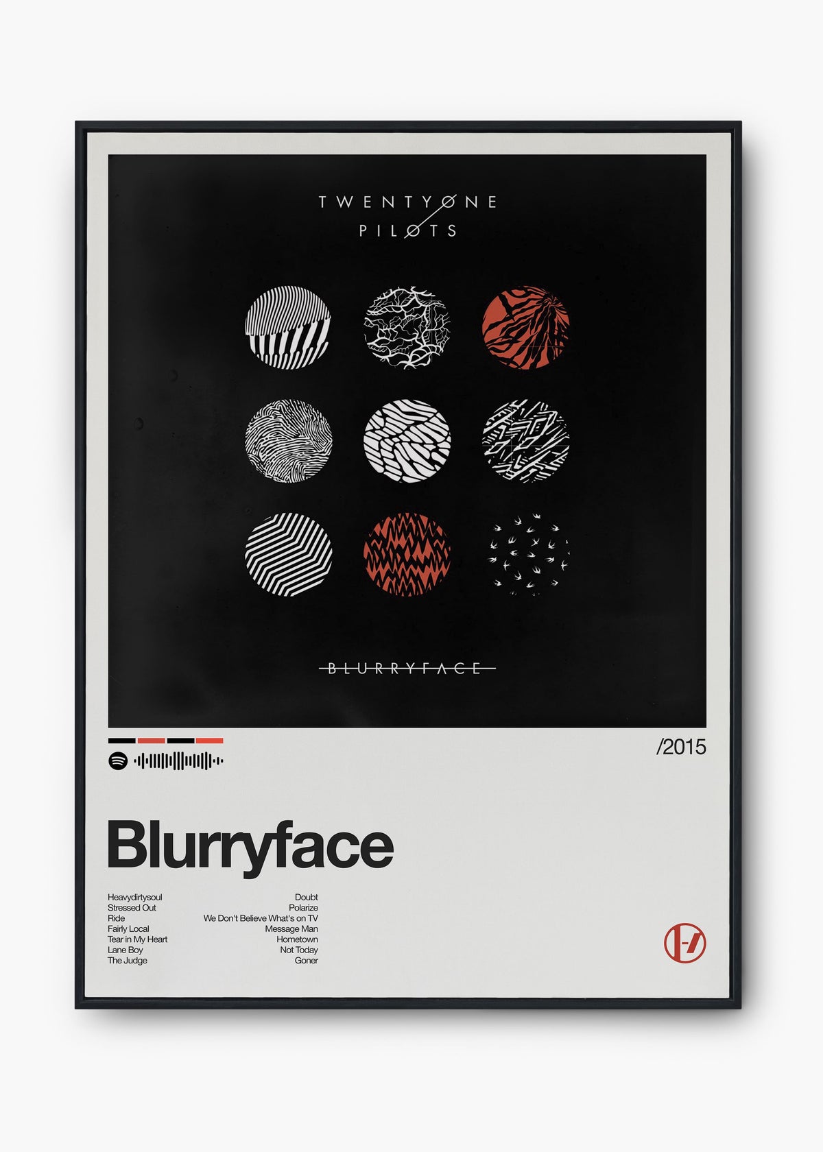 Quadro Twenty One Pilots Blurryface