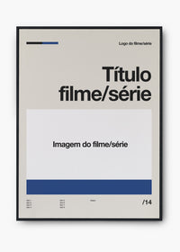 Quadro Personalizável - Filmes e Séries