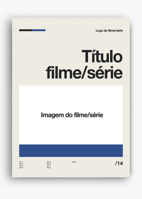 Quadro Personalizável - Filmes e Séries