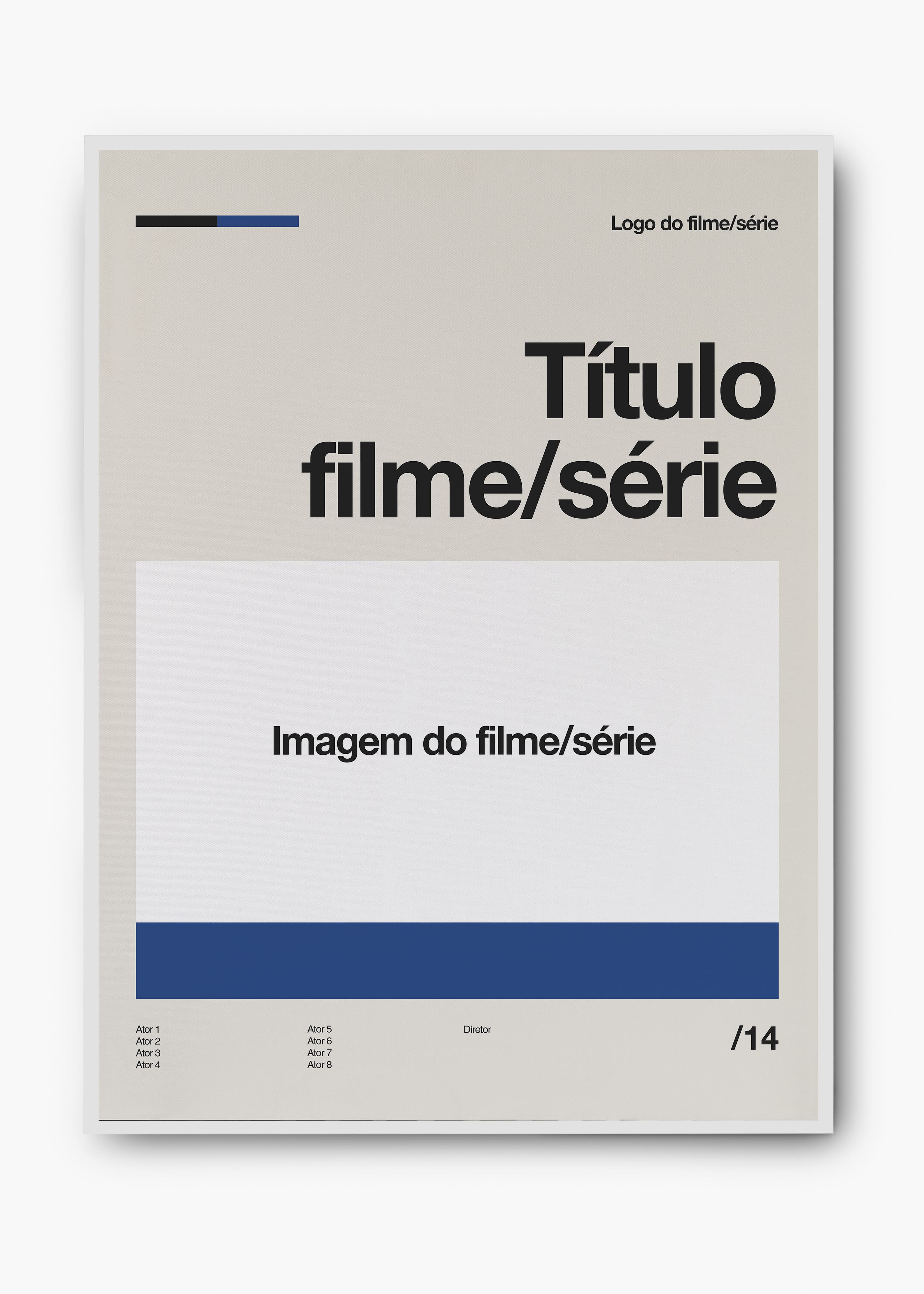 Quadro Personalizável - Filmes e Séries