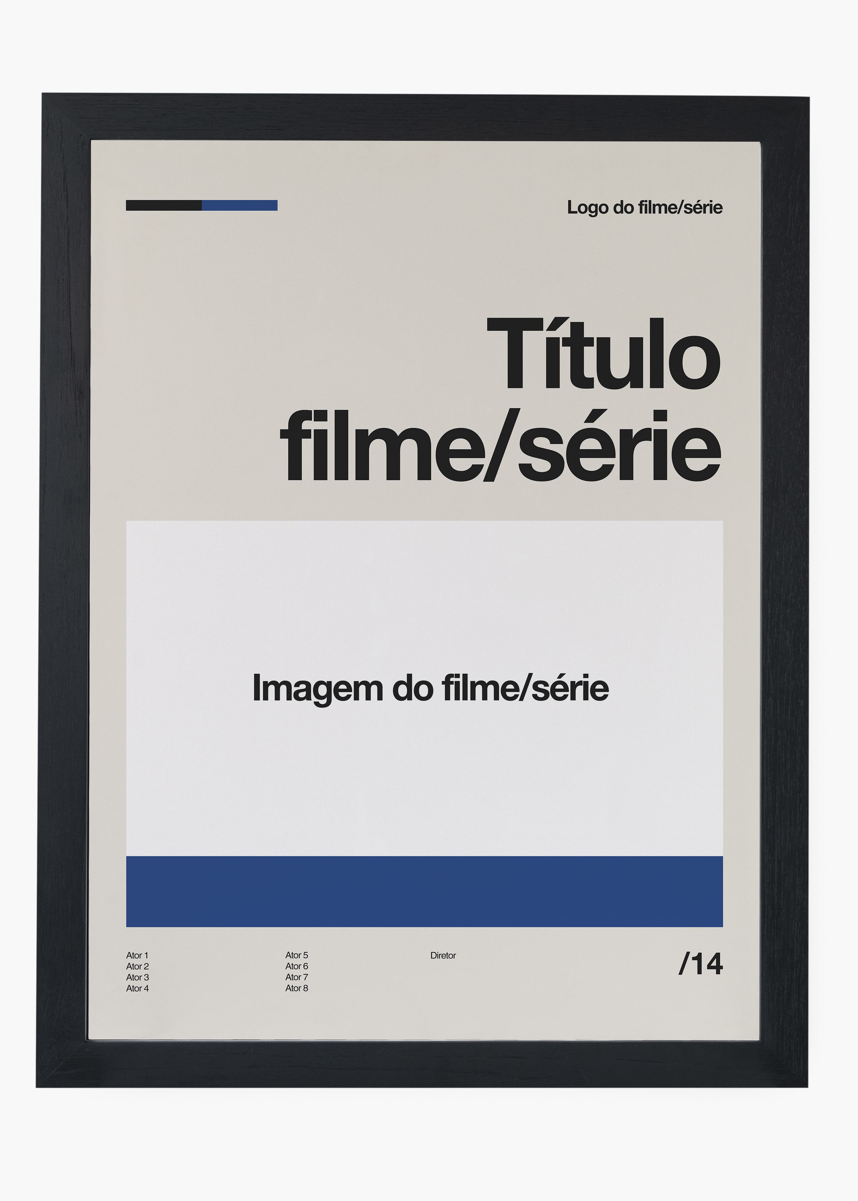 Quadro Personalizável - Filmes e Séries