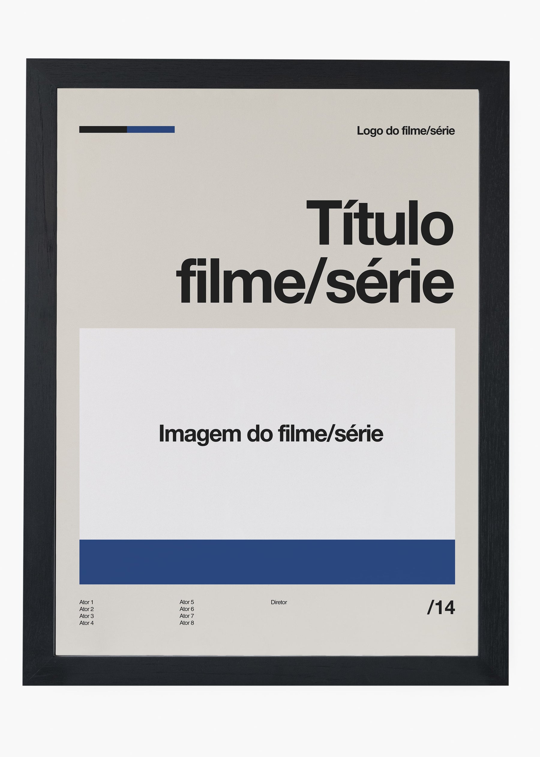 Quadro Personalizável - Filmes e Séries