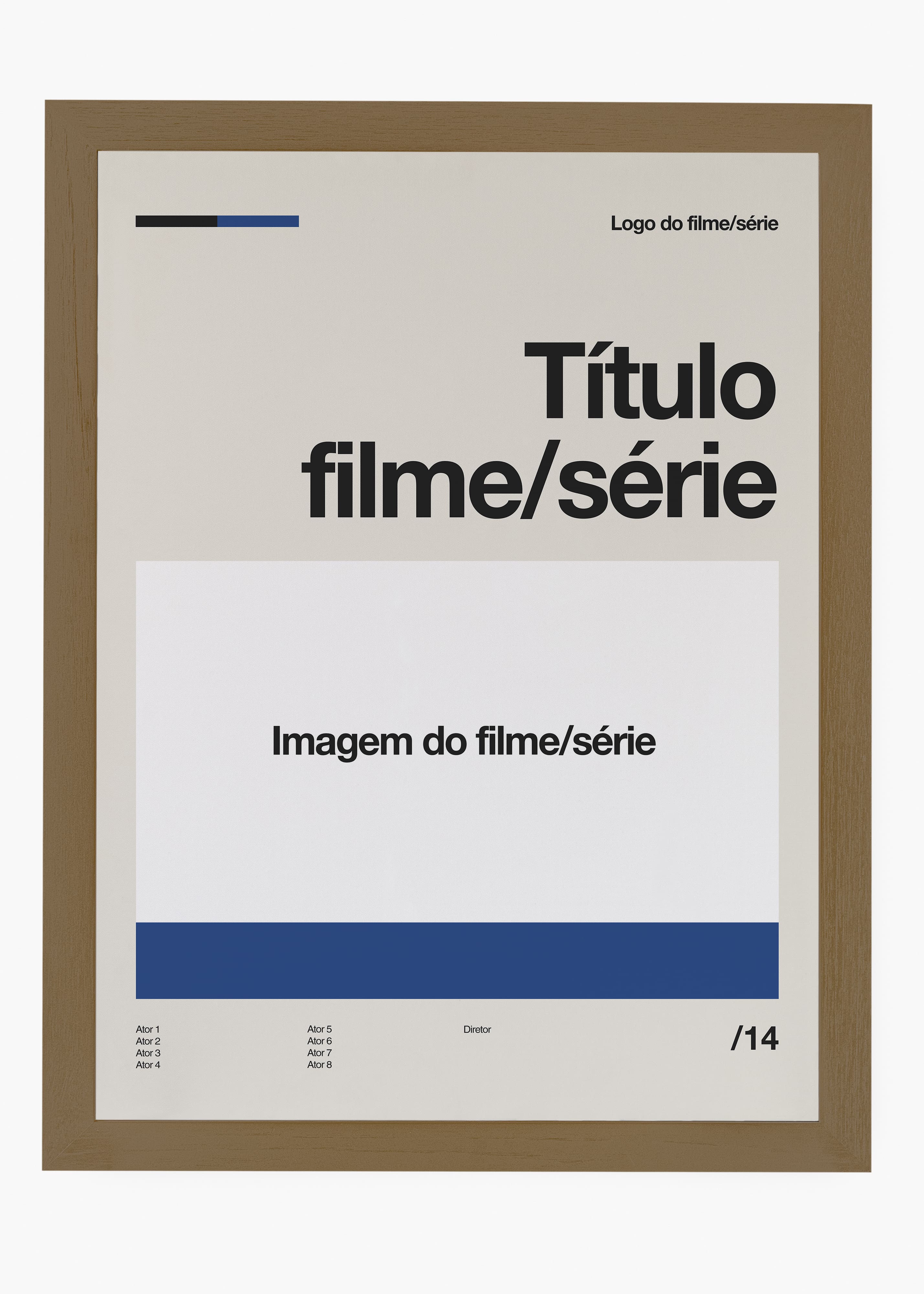 Quadro Personalizável - Filmes e Séries