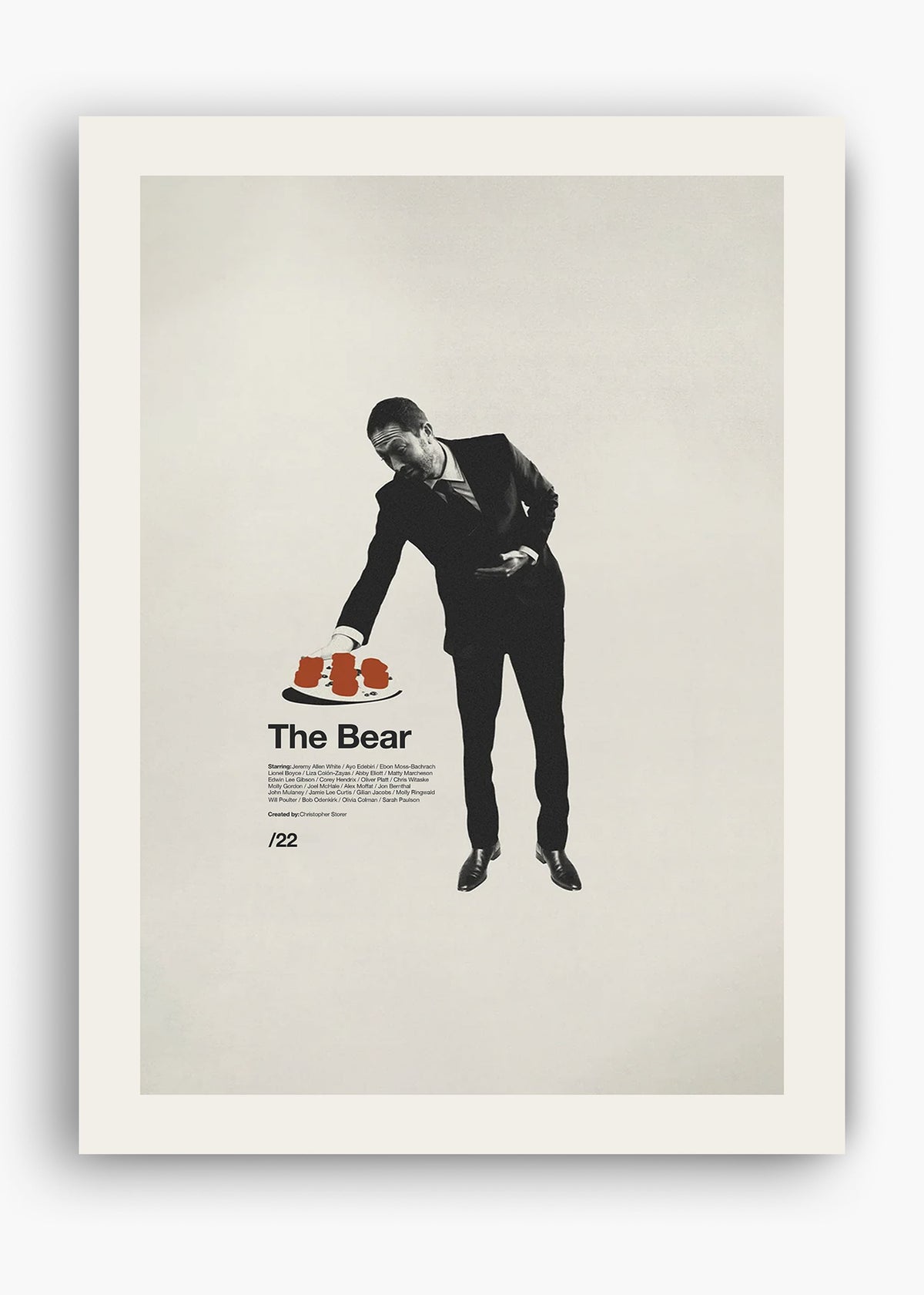 Quadro decorativo The Bear — arte de série para parede | Cübe Quadros