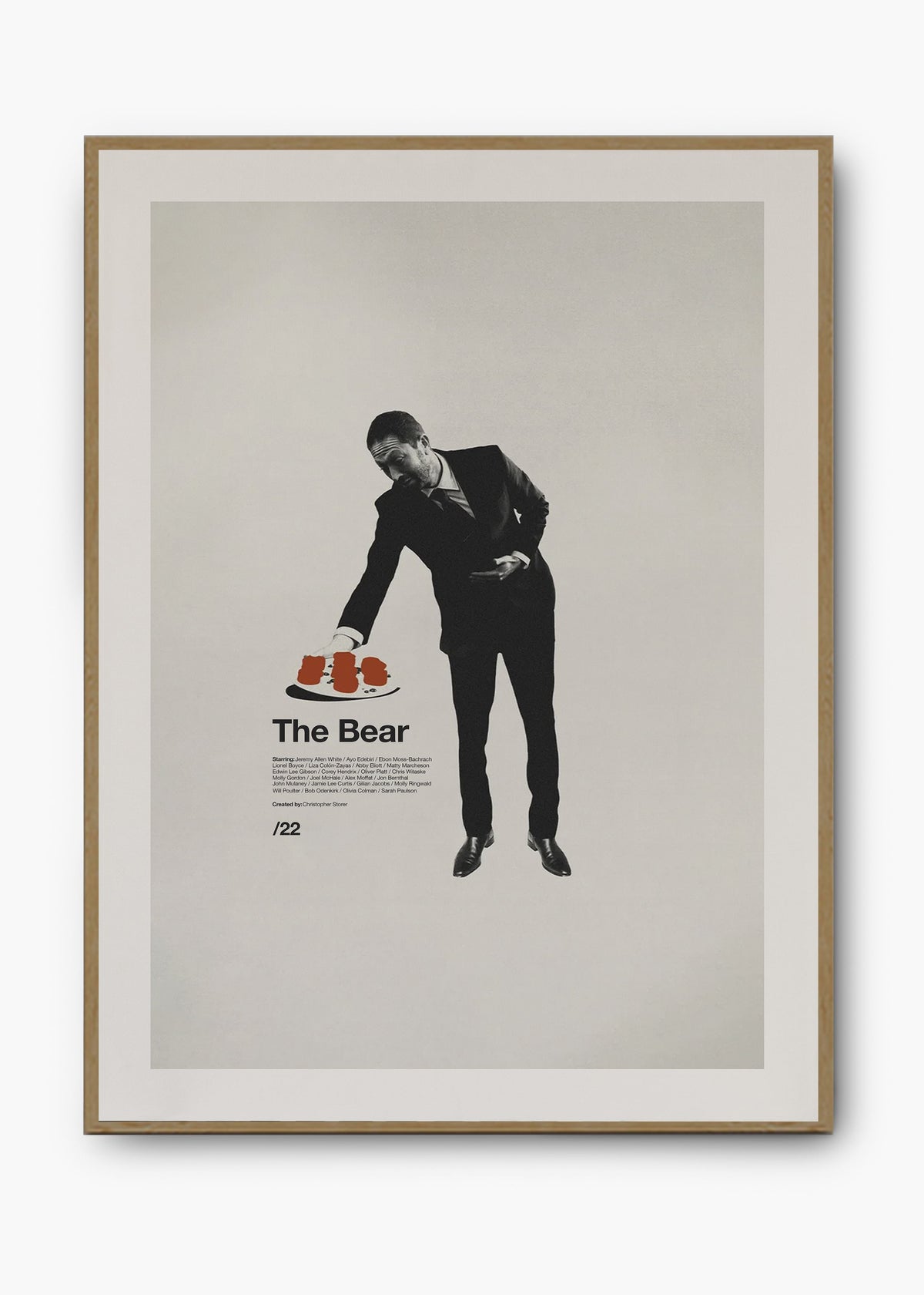 Quadro decorativo The Bear — arte de série para parede | Cübe Quadros