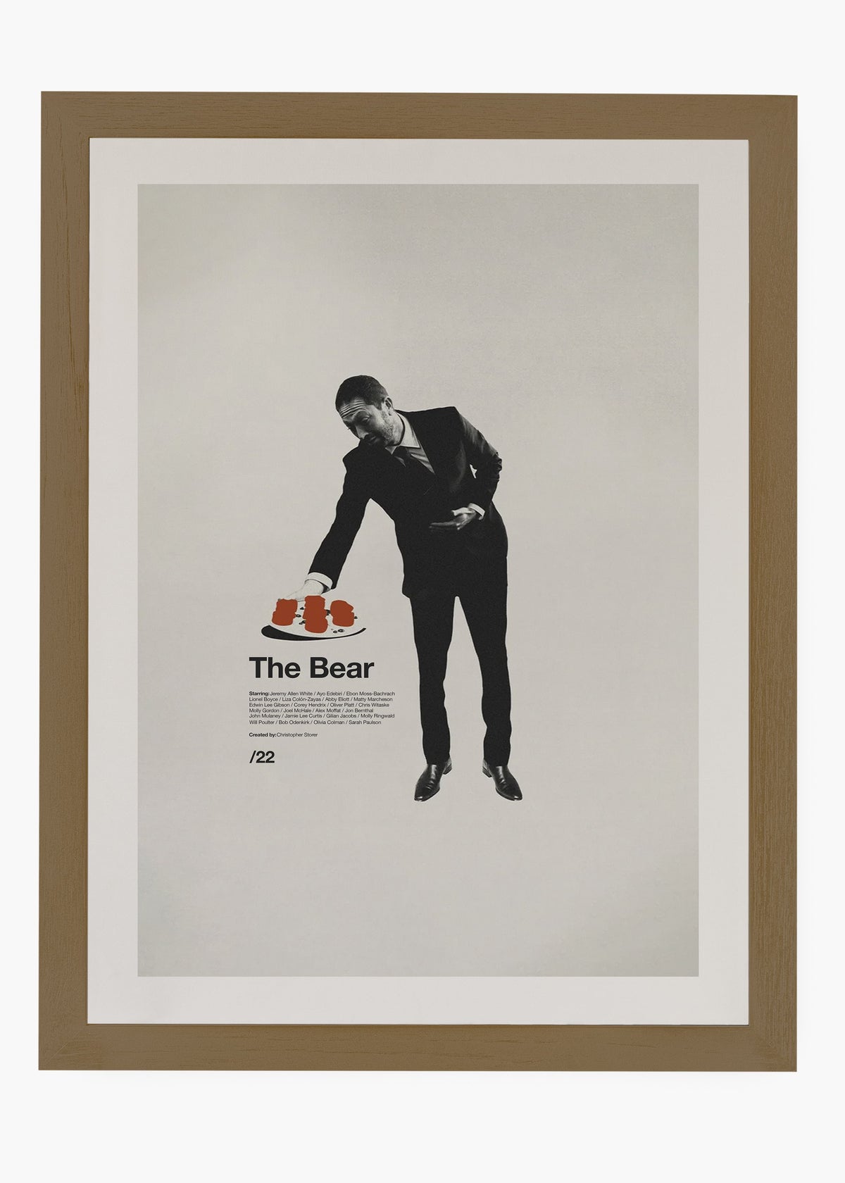 Quadro decorativo The Bear — arte de série para parede | Cübe Quadros